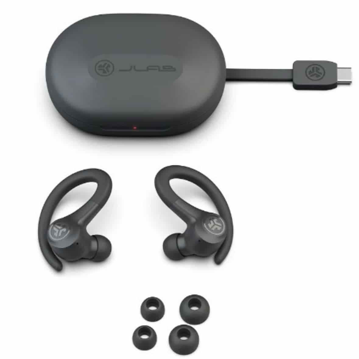 JLab/ジェイラブ  GO SPORT＋  ワイヤレスイヤホン BLACK FREE