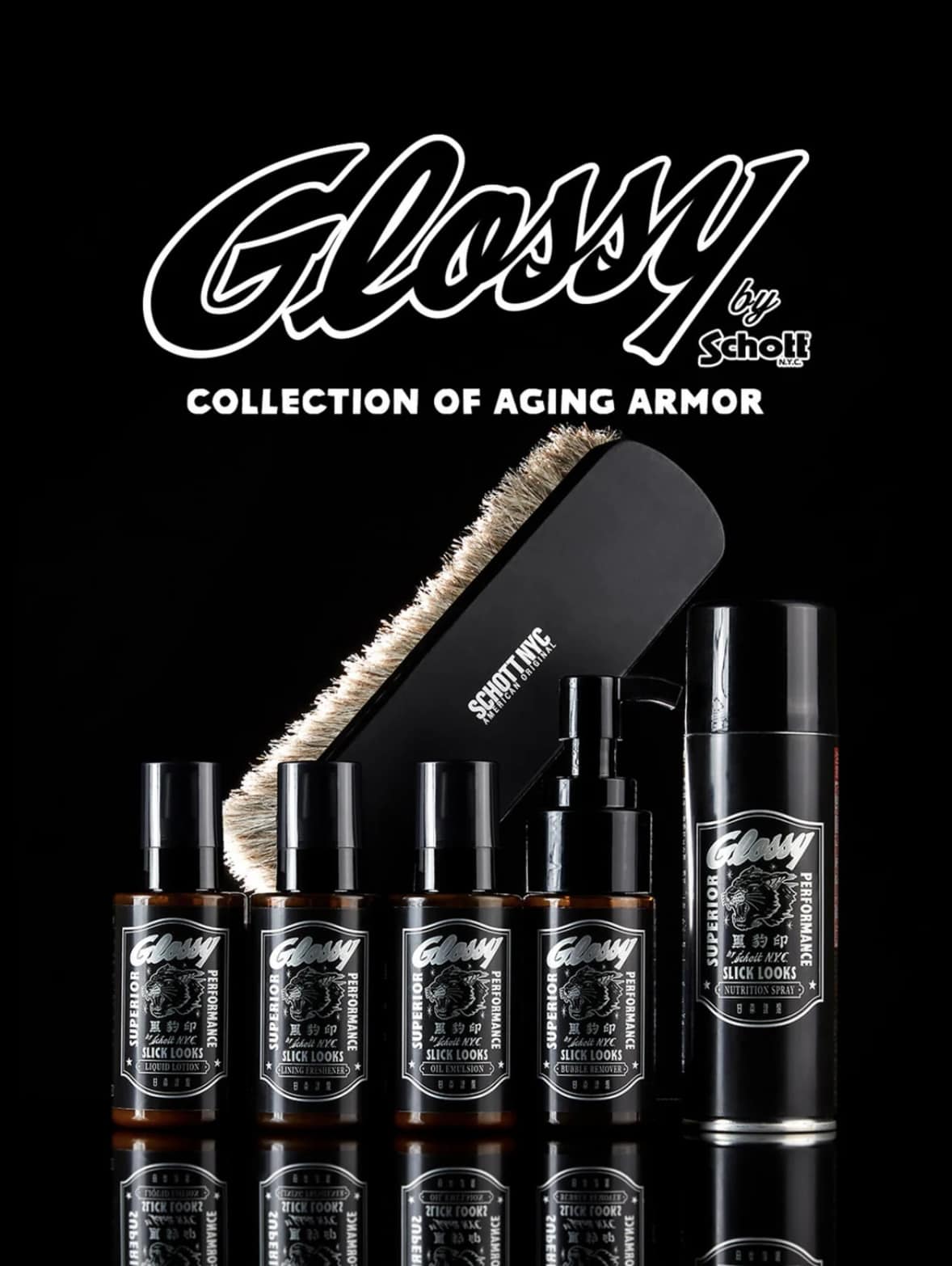 Schott/ショット/Nutrition Spray/ニュートリション スプレー ケアスプレー　レザーケア　ケアアイテム BLACK FREE