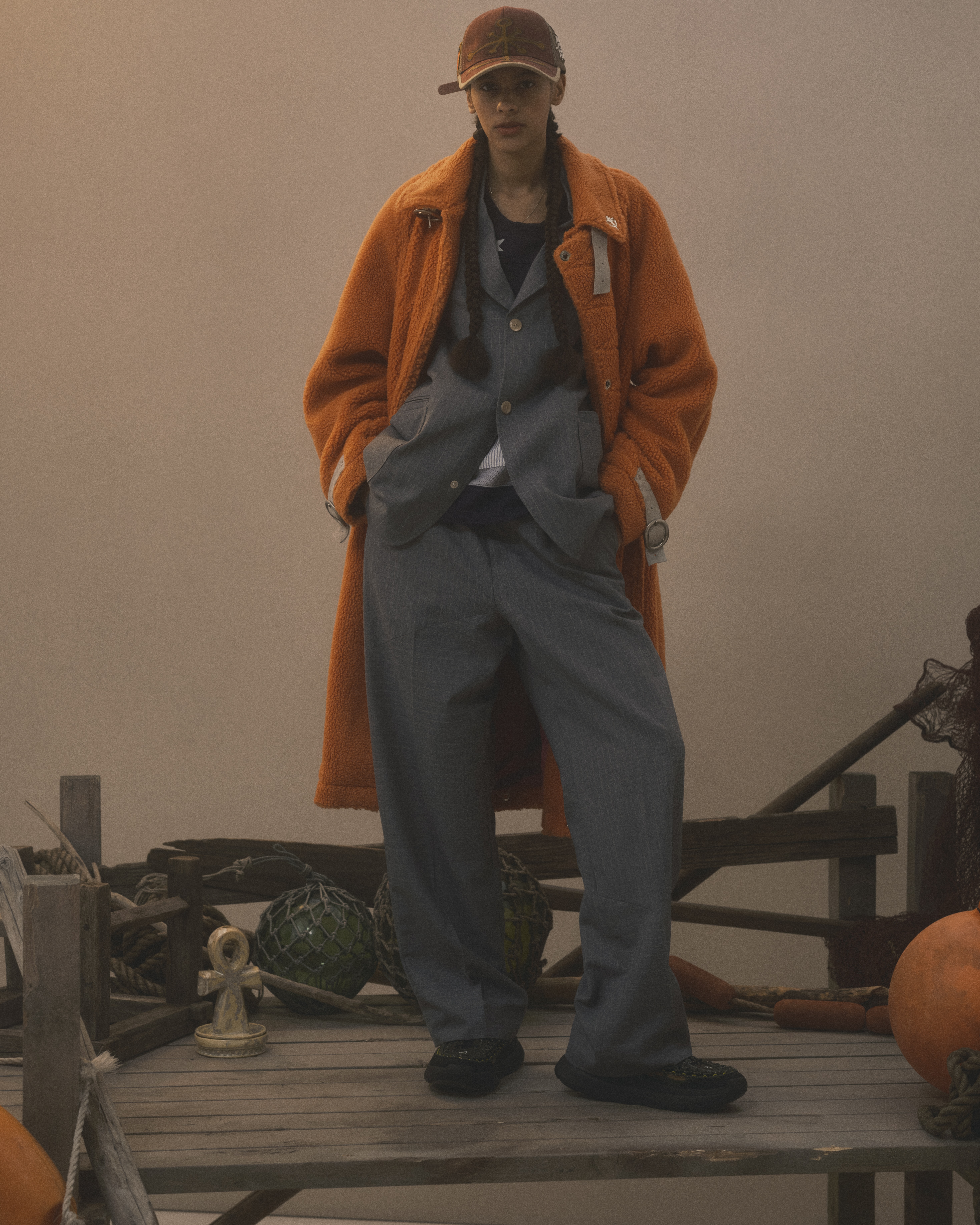 FAF/エフエーエフ(Fake As Flowers/フェイクアスフラワーズ)/Switching Slacks スラックス　25AW GRAY 1