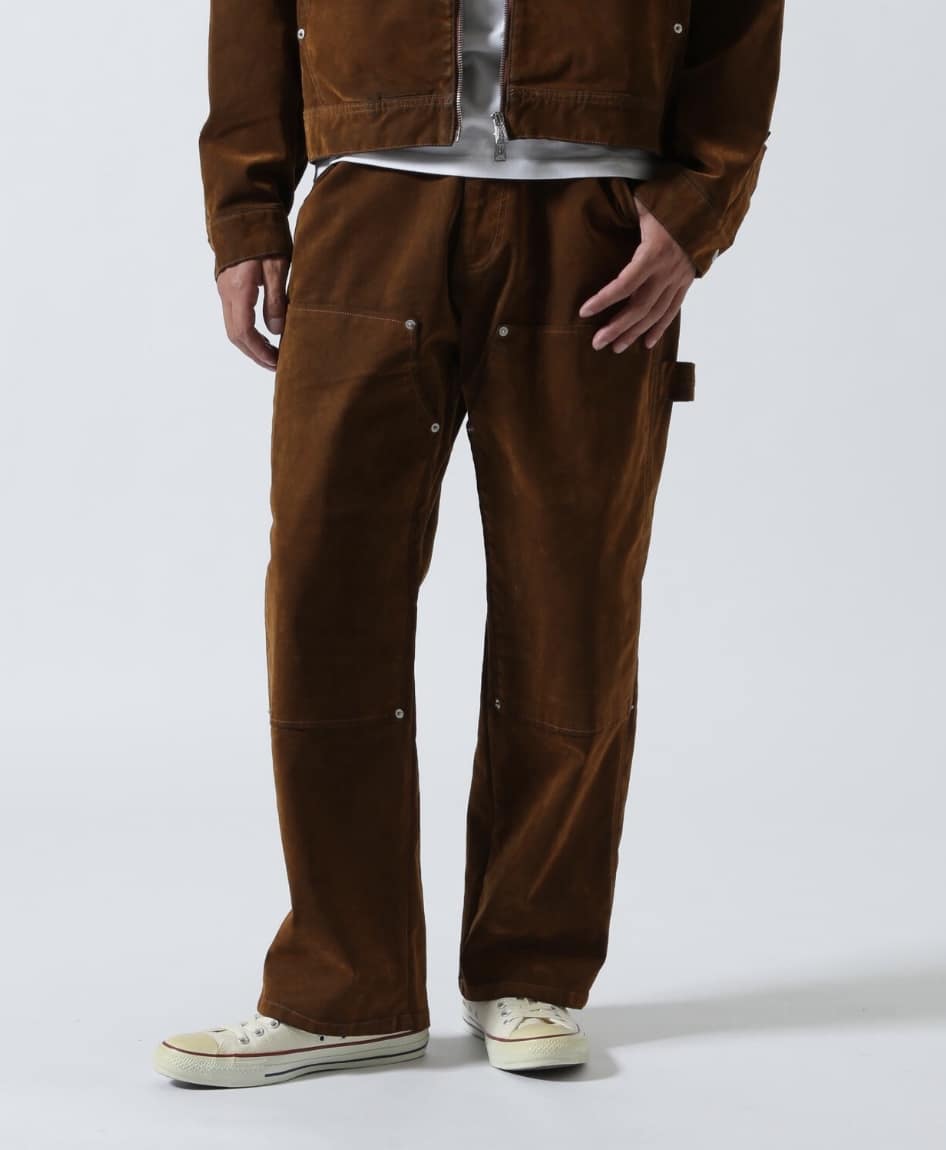 B omnivore/ビーオムニボー/FLOCKY DENIM PANT フロッキーデニムパンツ ブラウン M