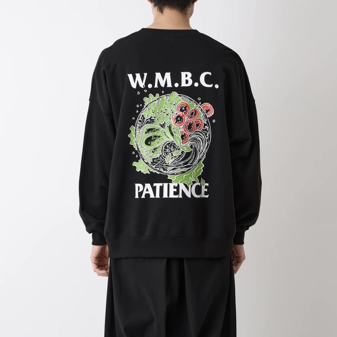 White Mountaineering/ホワイトマウンテニアリング/W.M.B.C. BREAKFAST CLUB SWEAT SHIRT BLACK 1