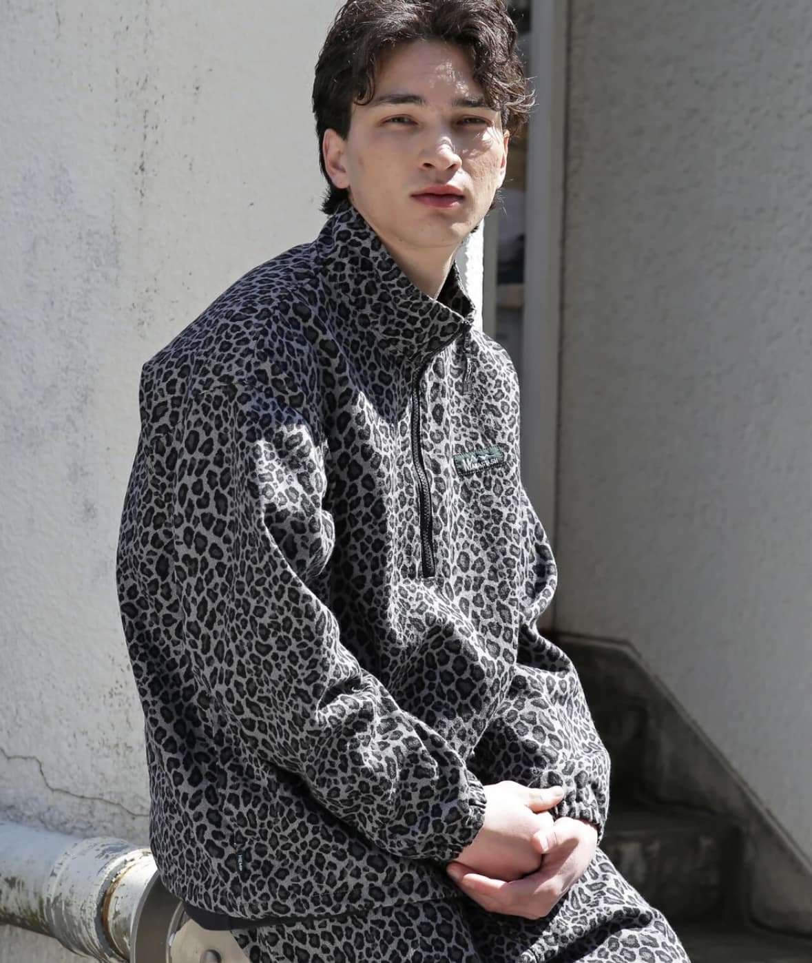 MANASTASH/マナスタッシュ/CHILLIWACK PULLOVER LEOPARD ブラック M