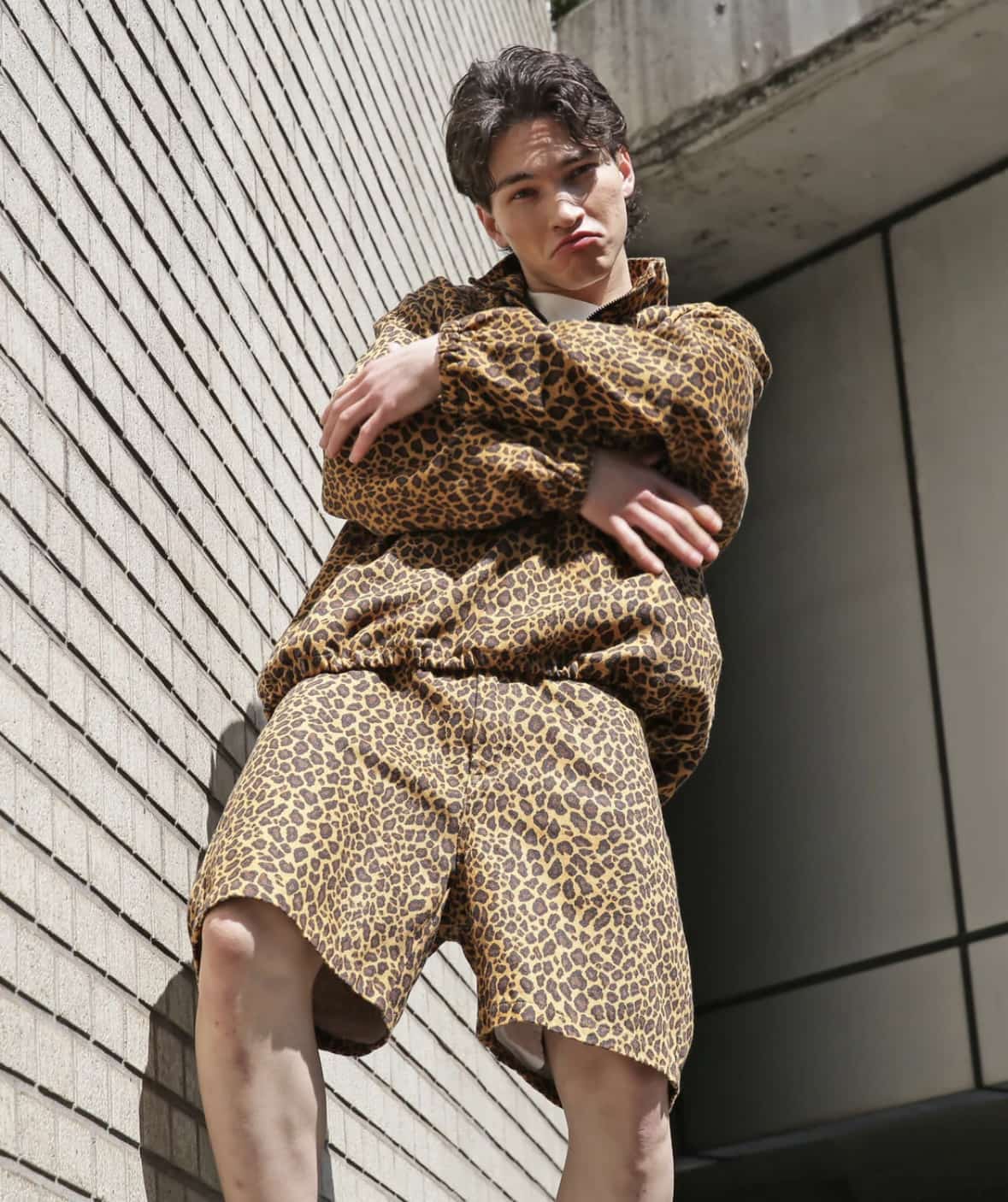 MANASTASH/マナスタッシュ/HEMP TWILL SHORT LEOPARD ブラウン M