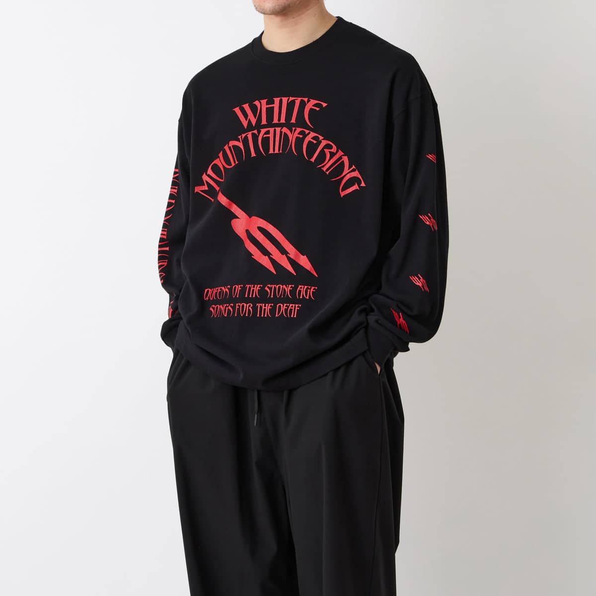 ほぼ新品L：21SSホワイトマウンテニアリング Shirt-黒/2_日本製 White Mountaineering/ホワイトマウンテニアリング/QOTSA SONGS