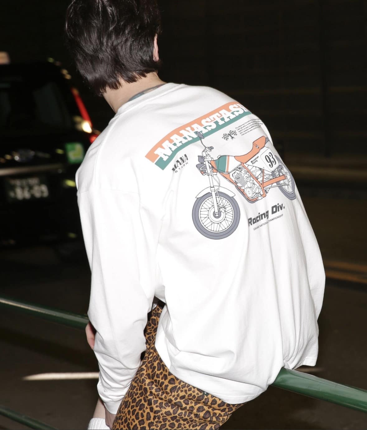 MANASTASH/マナスタッシュ/PUMICE L/S TEE RACING DIV. WHITE S
