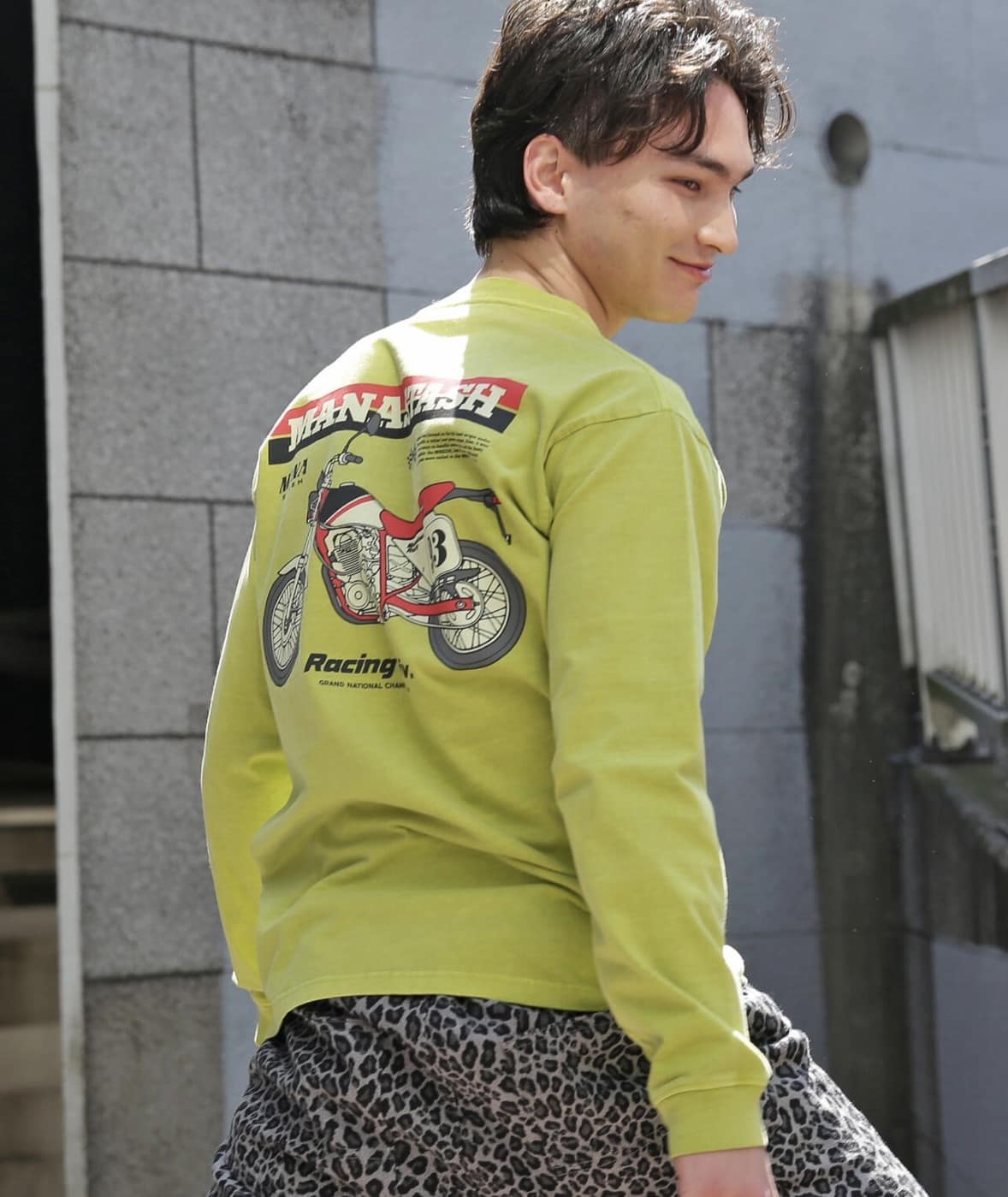 MANASTASH/マナスタッシュ/PUMICE L/S TEE RACING DIV. GREEN S