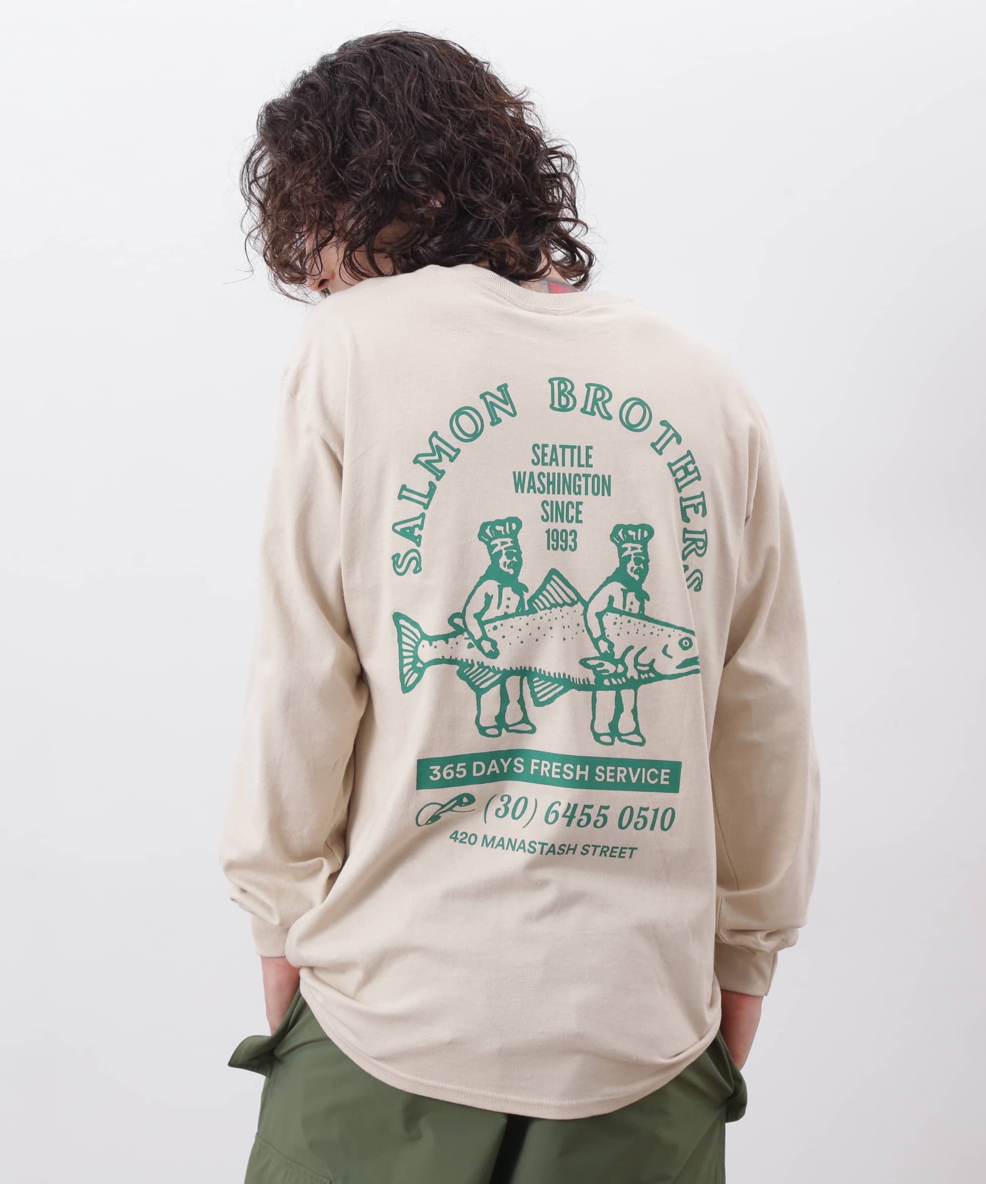 MANASTASH/マナスタッシュ/CiTee L/S TEE SALMON BEIGE S