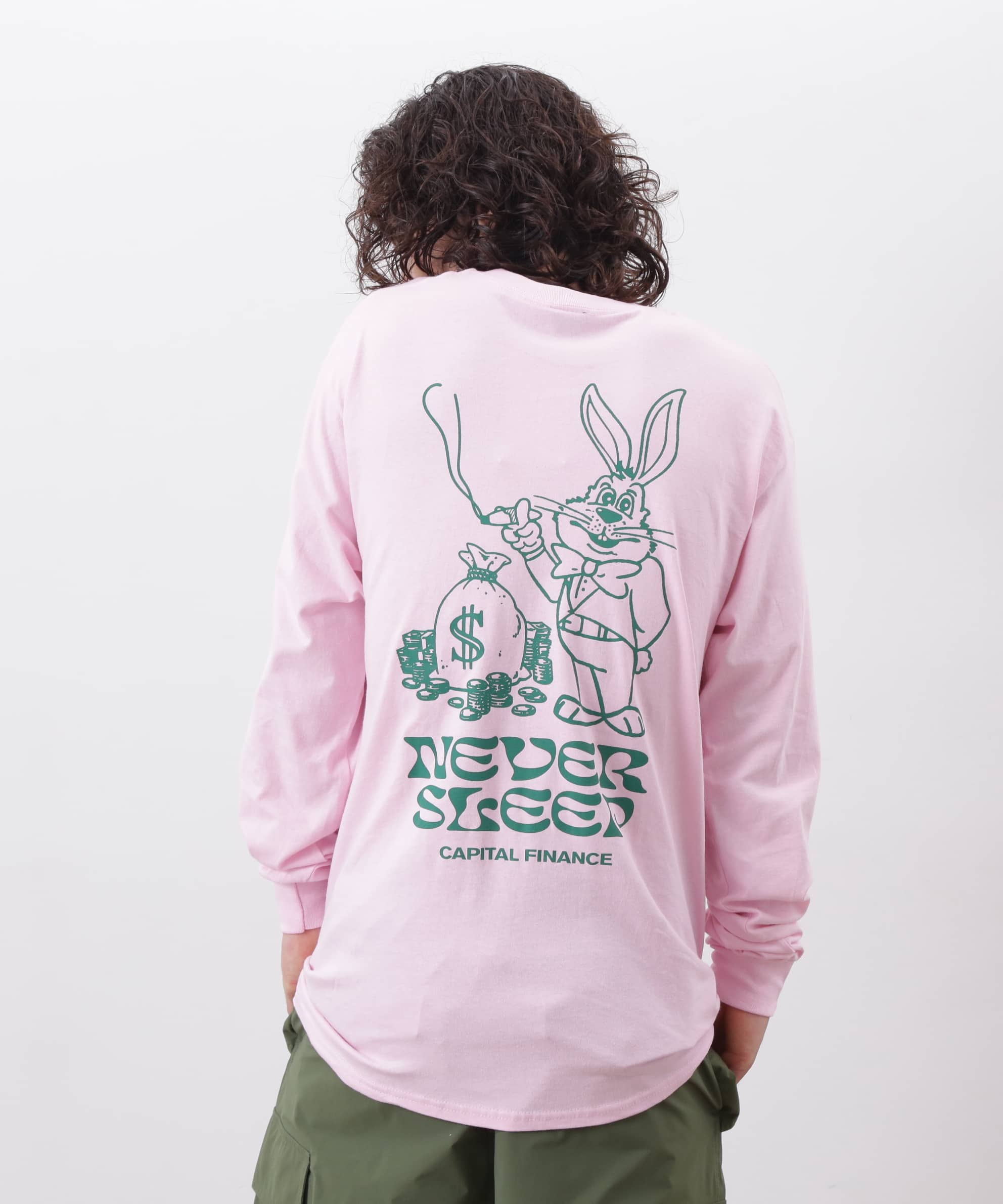 MANASTASH/マナスタッシュ/CiTee L/S TEE RABBIT PINK S