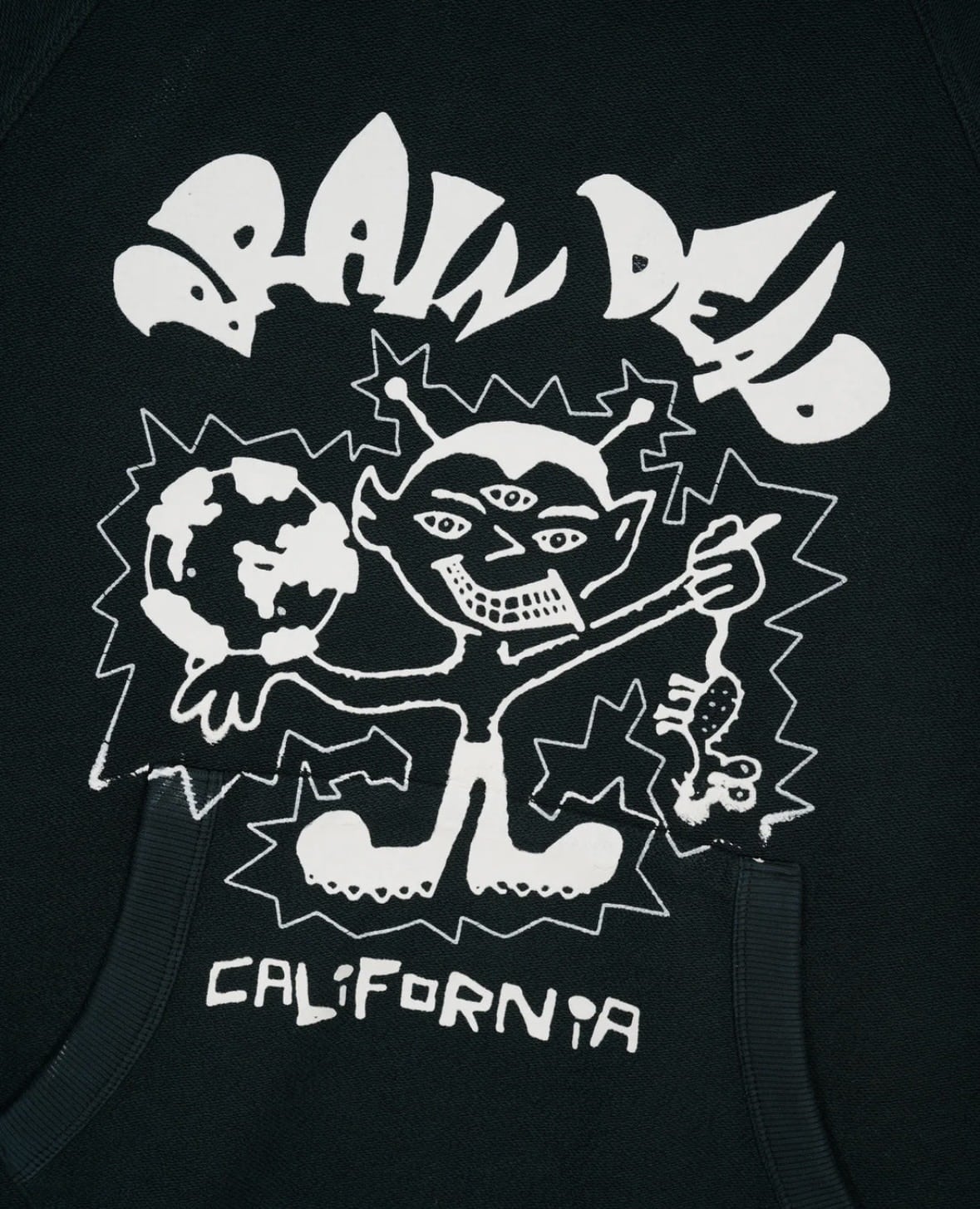 BRAIN DEAD/ブレインデッド/GLOBAL SHOCK HOODIE FOREST GREEN M