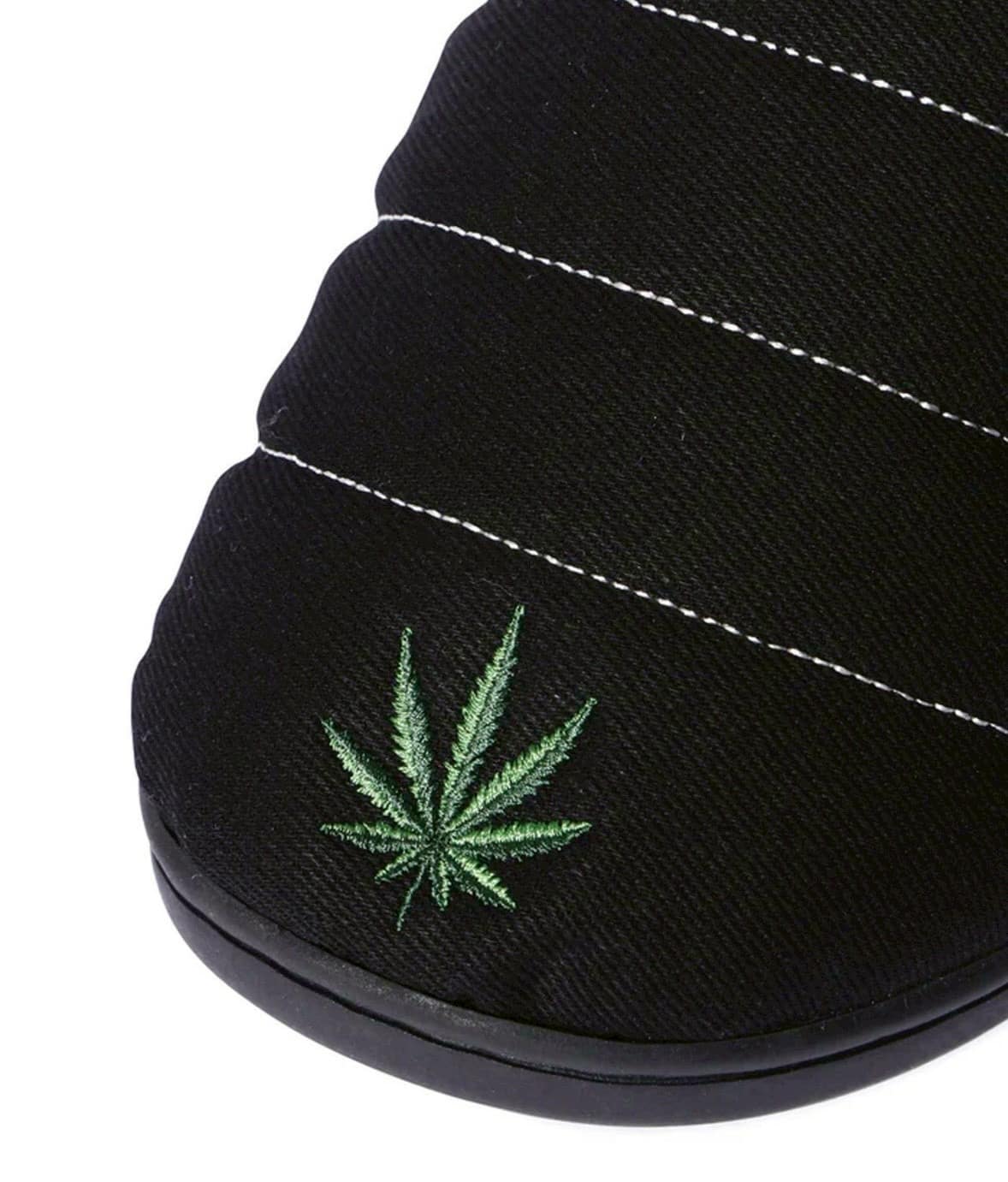 SUBU×MANASTASH/スブ×マナスタッシュ/HEMP EMB SANDAL ヘンプエンブレムサンダル ブラック 0