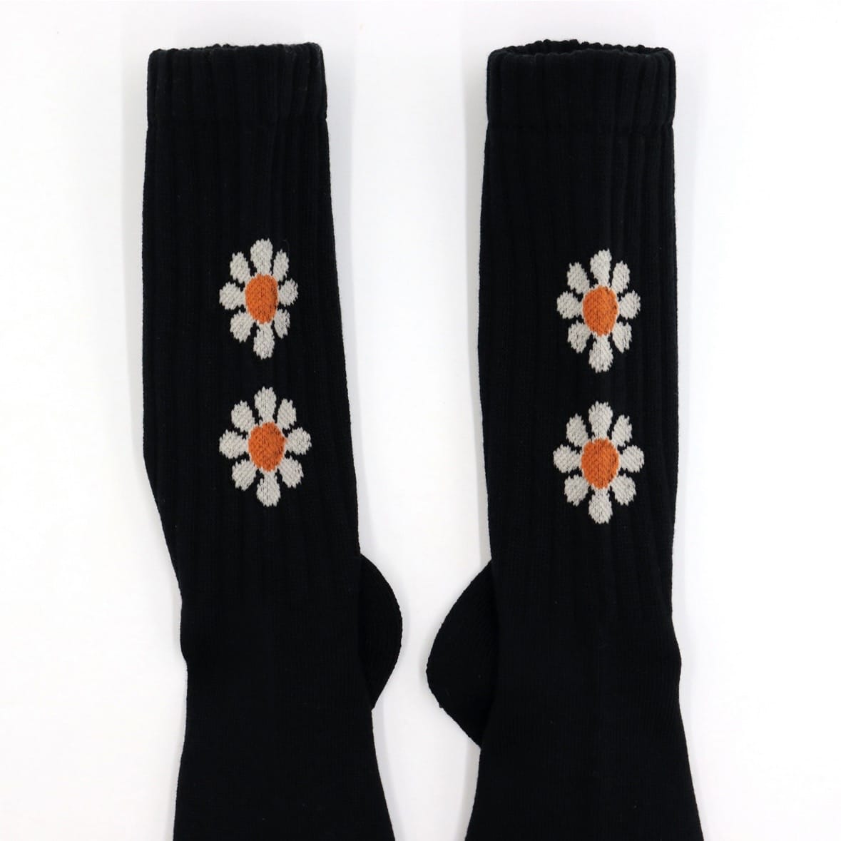 ROSTER SOX/ロスターソックス/PEACE ピース　花　メンズ　レディース BLACK 1