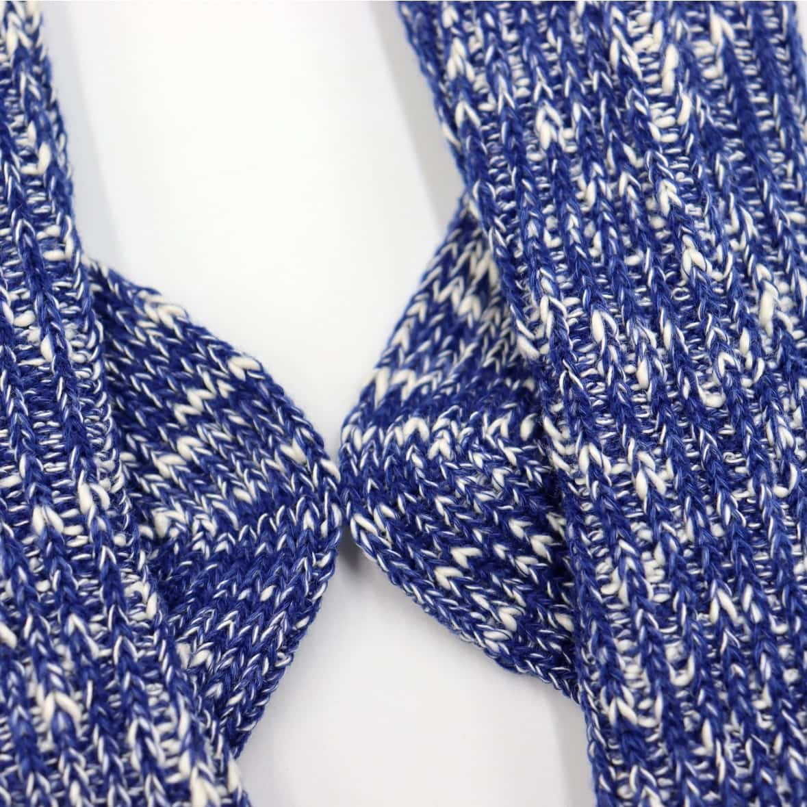 ROSTER SOX/ロスターソックス/BIG SLUB 60 RIB メンズ　レディース BLUE 1