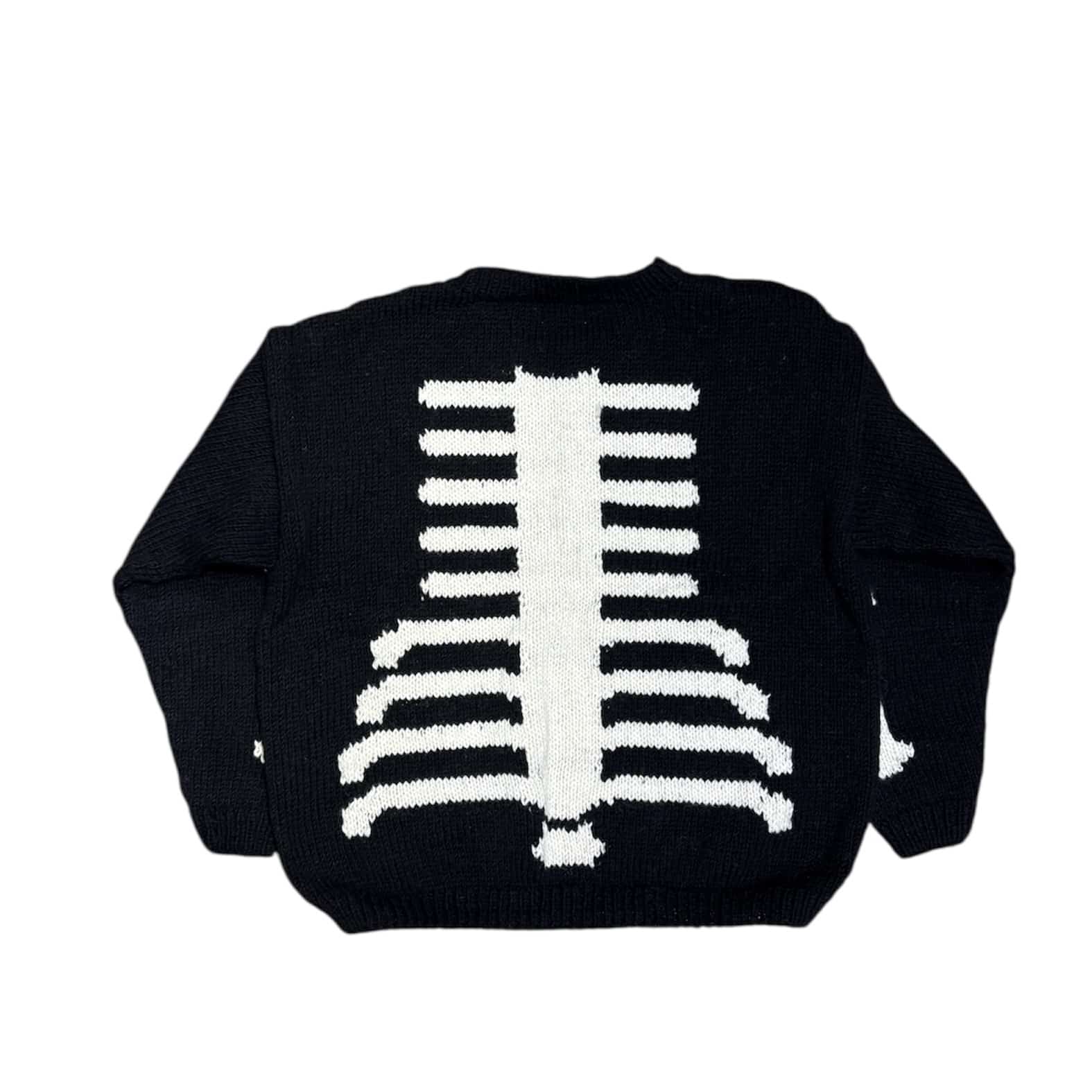 MacMahon Knitting Mills /マクマホンニッティングミルズ/Crew Neck Knit-Bone BLACK FREE