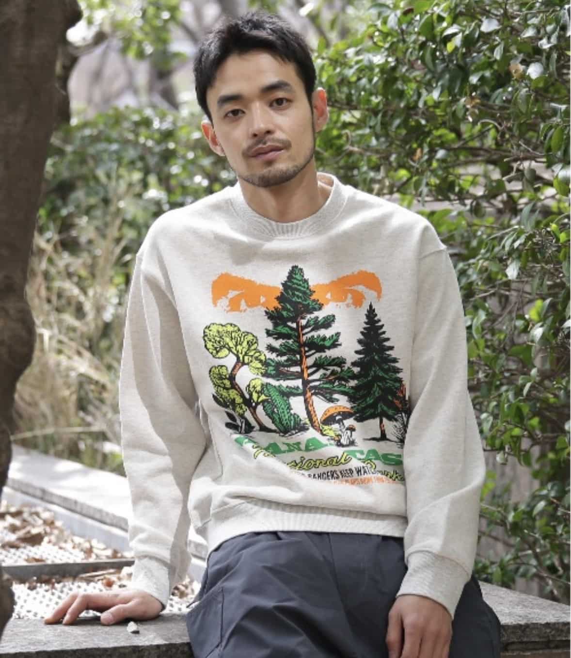 MANASTASH/マナスタッシュ/CASCADE SWEATSHIRTS NATIONAL PARK オートミール S