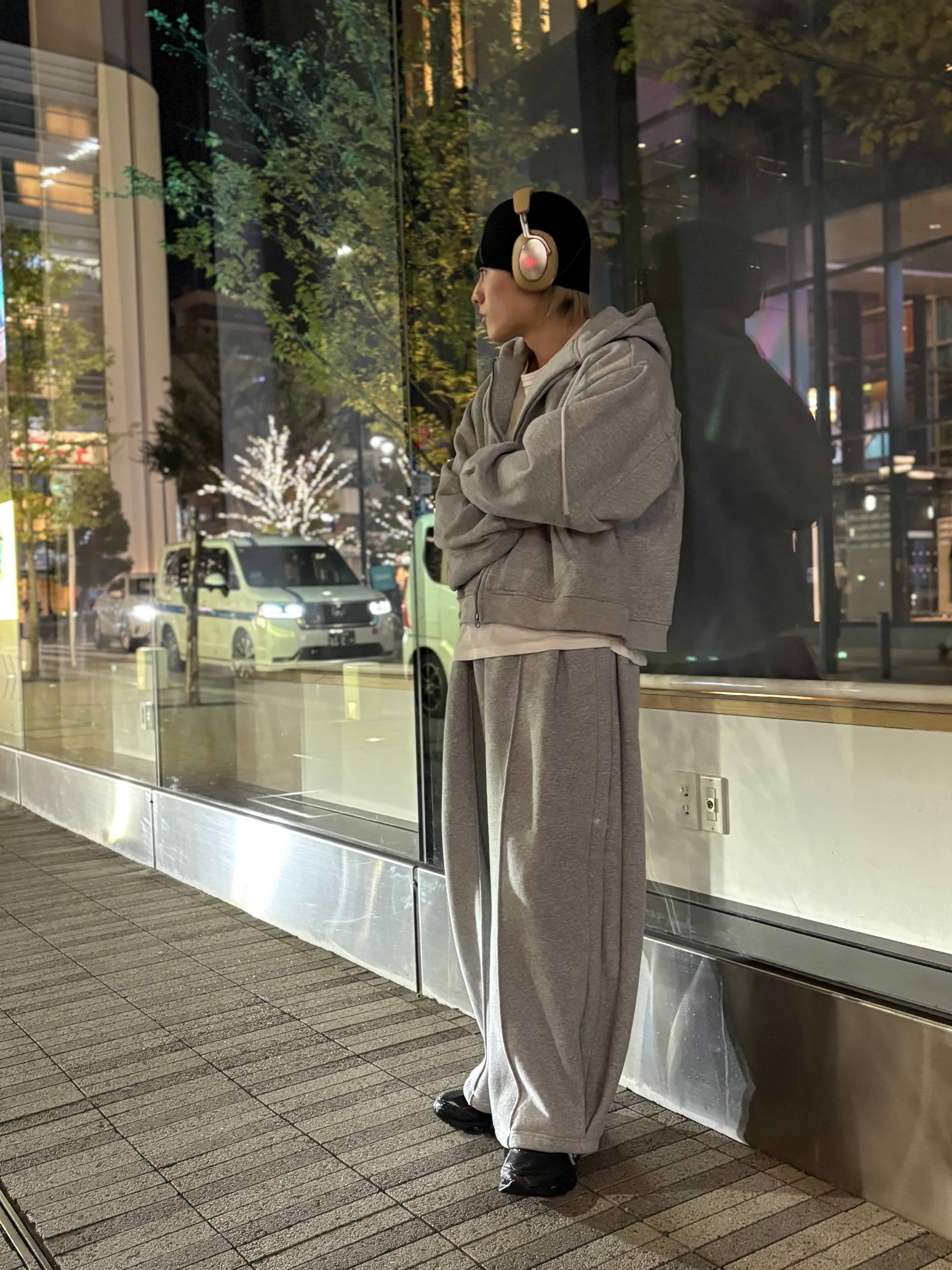 B omnivore/ビーオムニボー/SWEAT ZIP HOODIE ジップアップフーディー グレー M