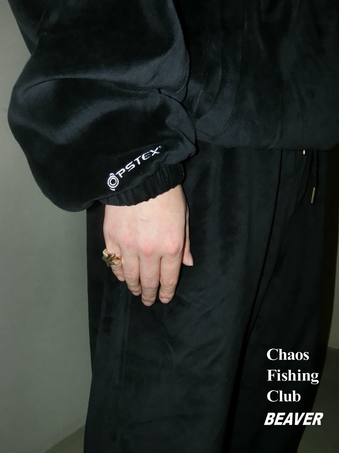 CHAOS FISHING CLUB×BEAVER/カオスフィッシングクラブ×ビーバー/EX 90’s Parlor Jacket BLACK M