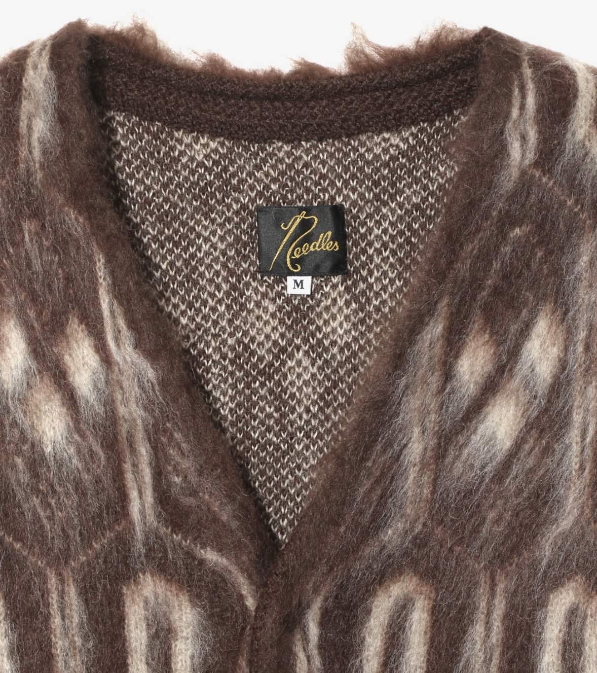 NEEDLES/ニードルズ/MOHAIR CARDIGAN - GEOMETRIC モヘアカーディガン GEOMETRIC S