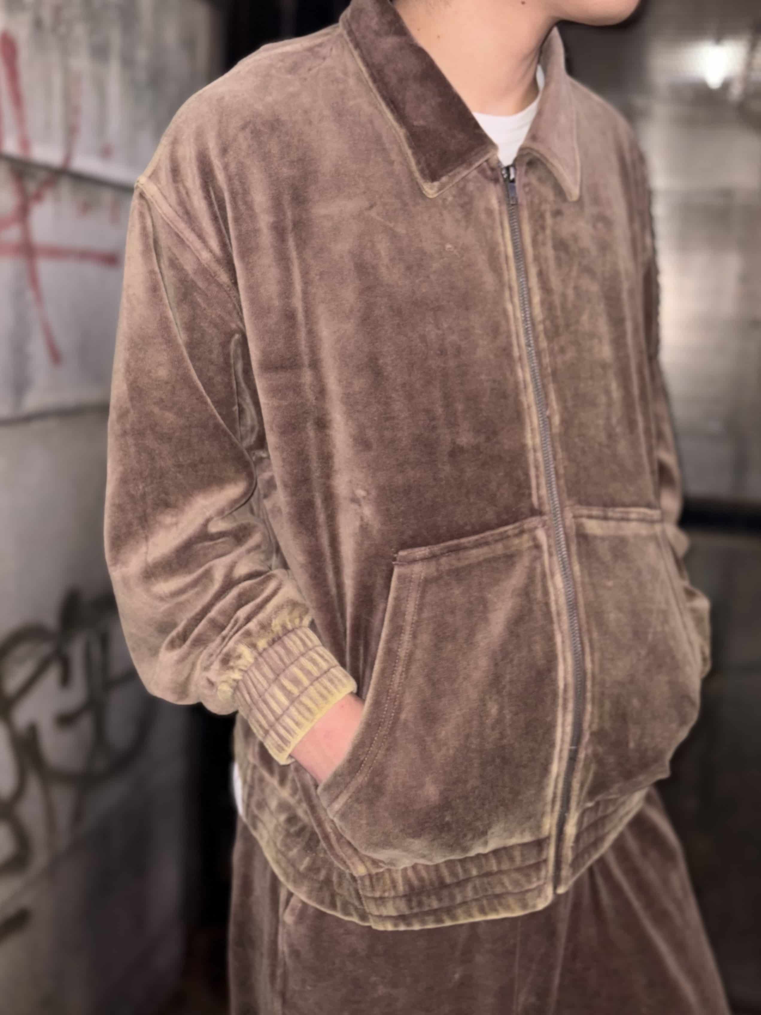 B omnivore/ビーオムニボー/velours jacket ベロアジャケット(M