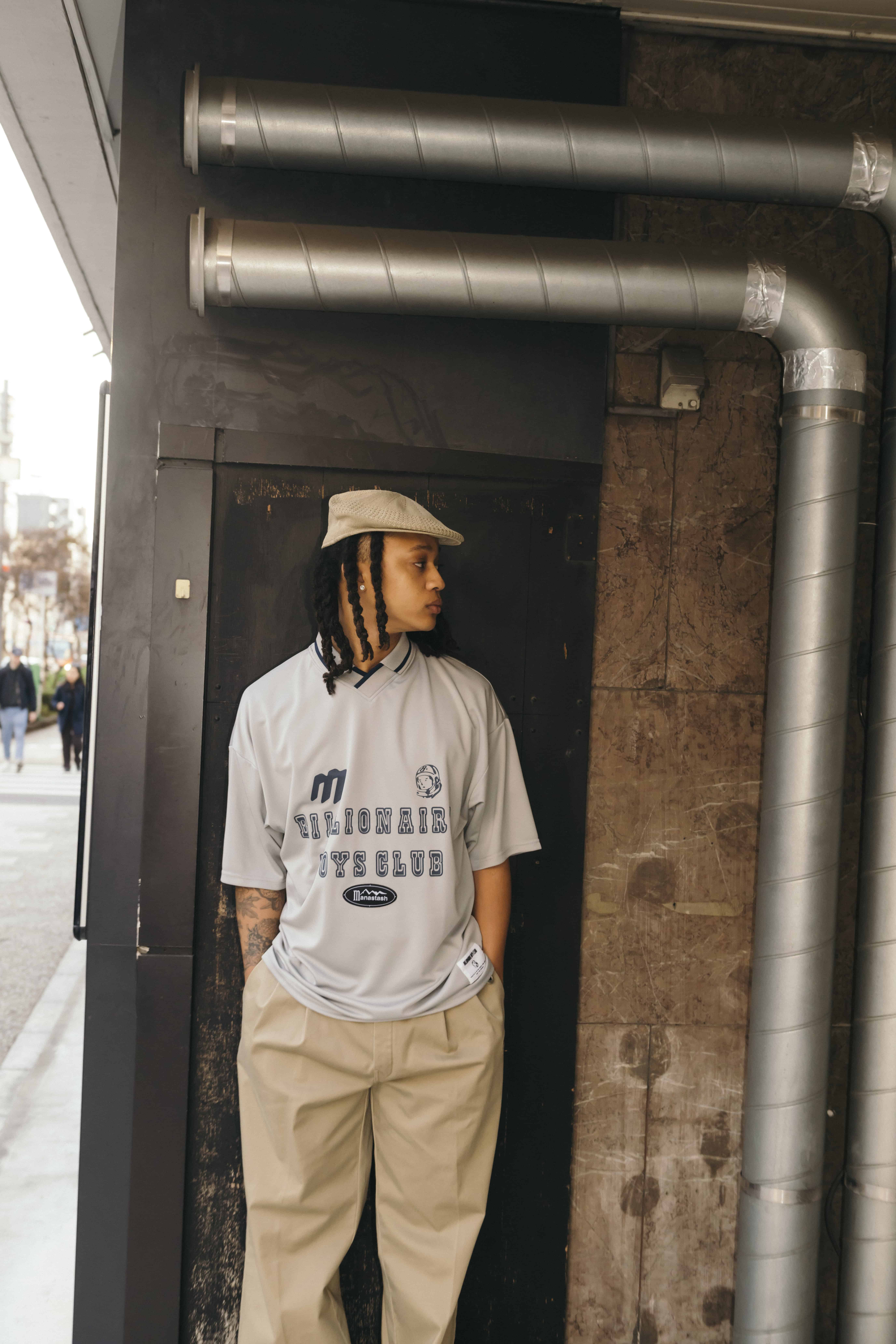 BILLIONAIRE BOYS CLUB×MANASTASH/ビリオネアボーイズクラブ×マナスタッシュ/BBC MANA GAME SHIRT グレー S