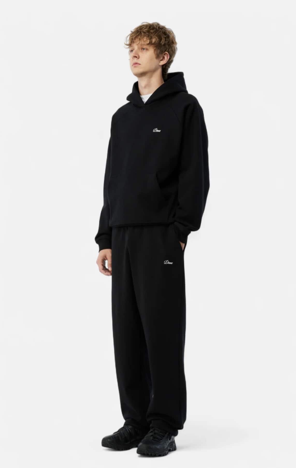 Dime/ダイム/Cursive Small Logo Sweatpants スウェットパンツ BLACK M
