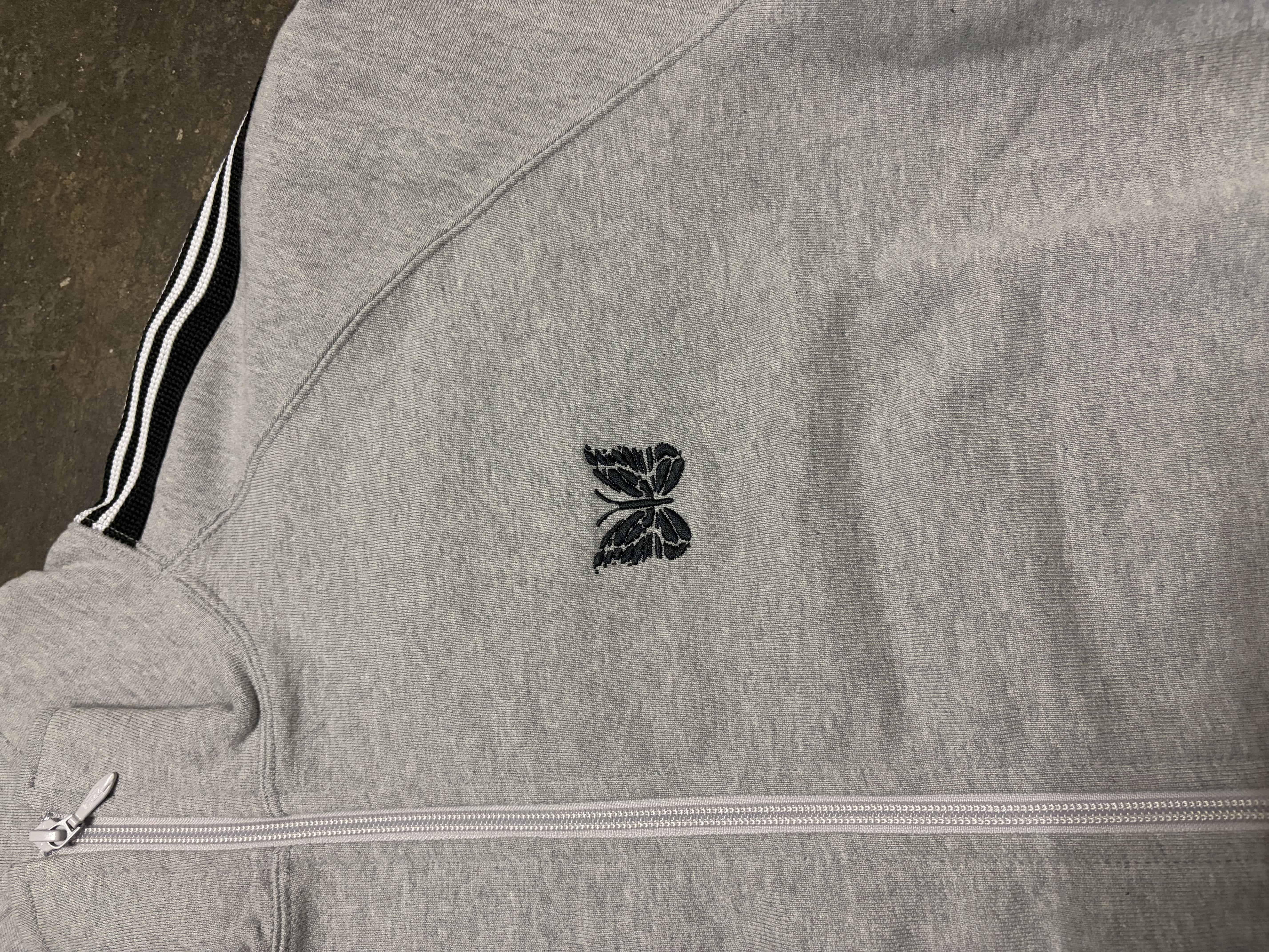 Needles×BEAVER/ニードルズ×ビーバー　別注Track Jacket - Cotton Jersey -GREY- トラックジャケット-スウェット grey M