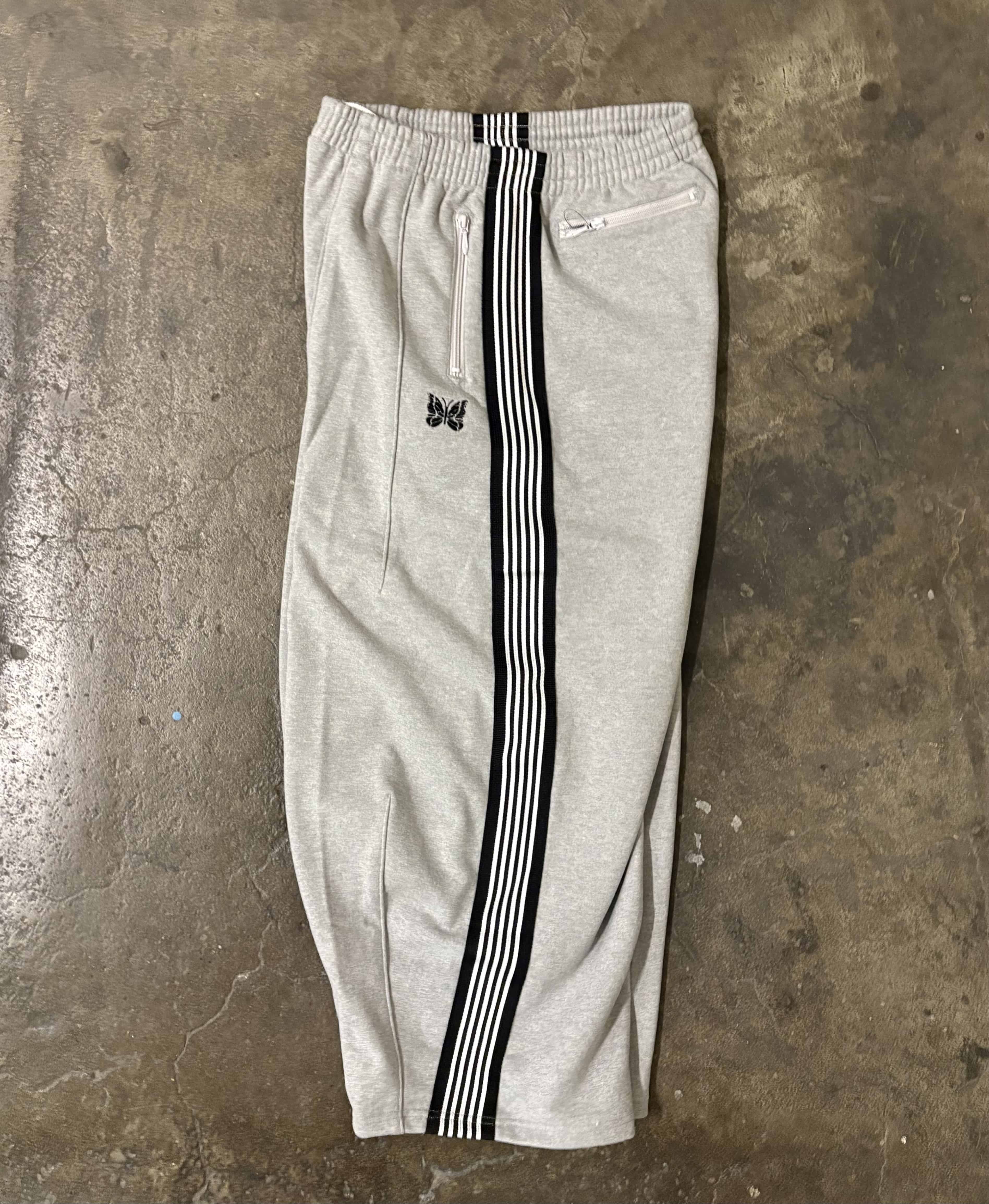 NEEDLES×BEAVER/ニードルズ×ビーバー/別注H.D. Track Pant - Cotton Jersey -GRAY- ヒザデルトラックパンツ　ヒザデルパンツ グレー XS