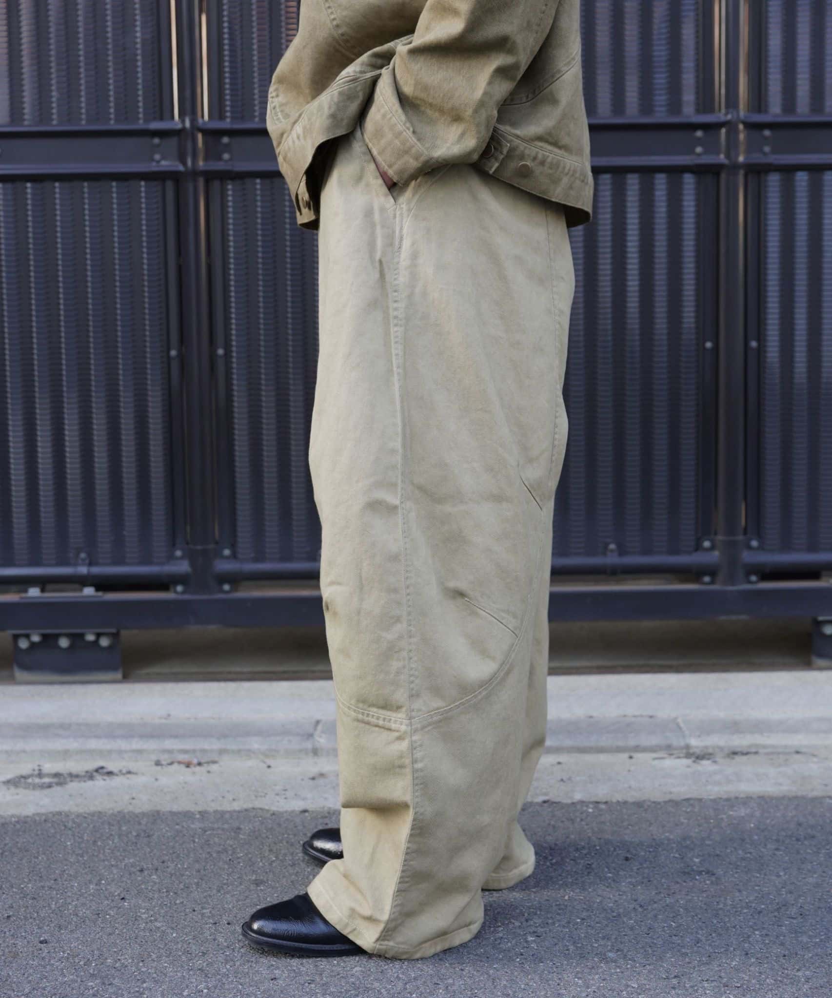 B omnivore/ビーオムニボー/ＢＯ/ＶＩＮＴＡＧＥ　Ｐｔ ヴィンテージパンツ キャメル M