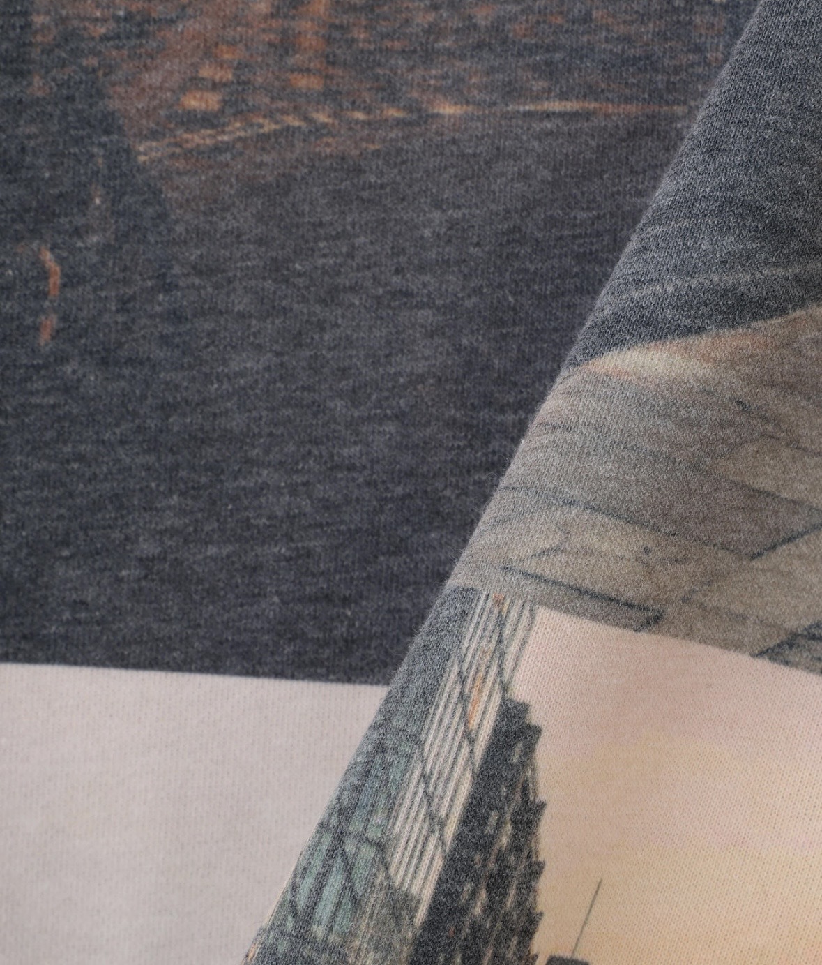 B omnivore/ビーオムニボー/ＢＯ/ＧＲＡＰＨＩＣ　ＨＯＯＤＩＥ グラフィックジップフーディー ブラウン M