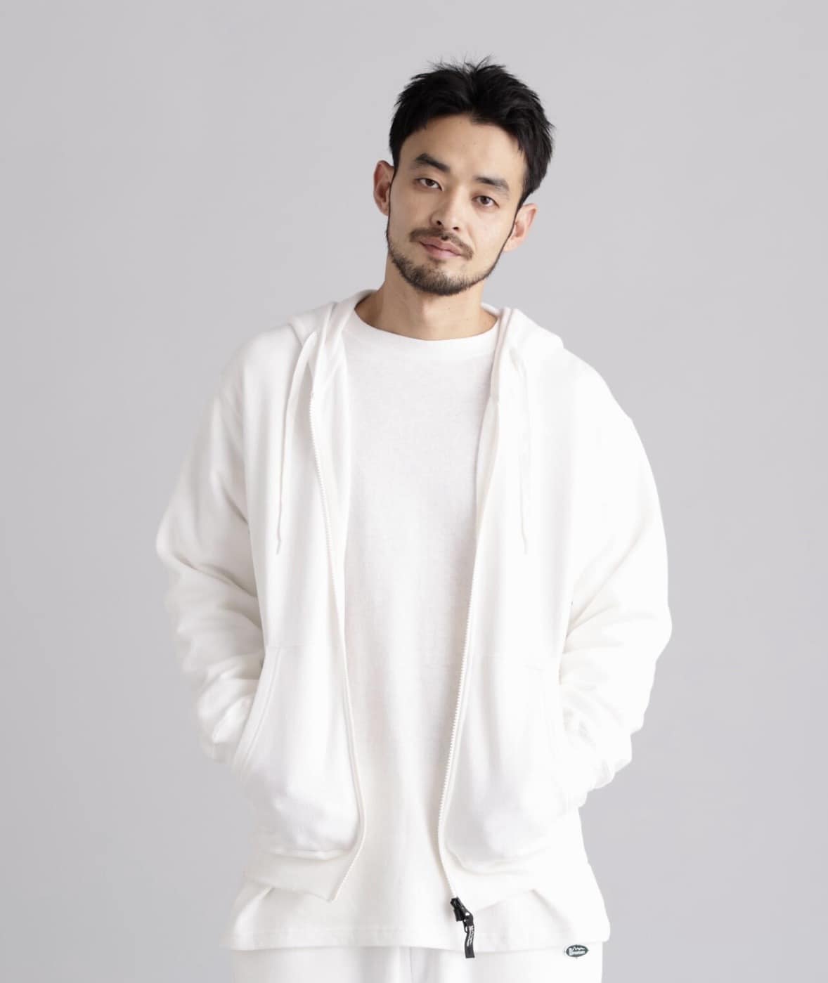 MANASTASH/マナスタッシュ/HEMP CLASSIC SWEAT ZIP HOODIE ホワイト S