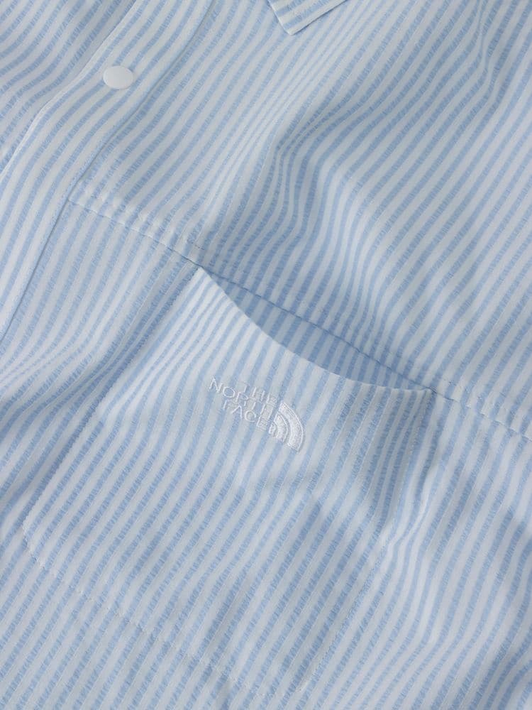 THE NORTH FACE/ザ・ノースフェイス/GARロングスリーブシャツ ブルーストライプ M