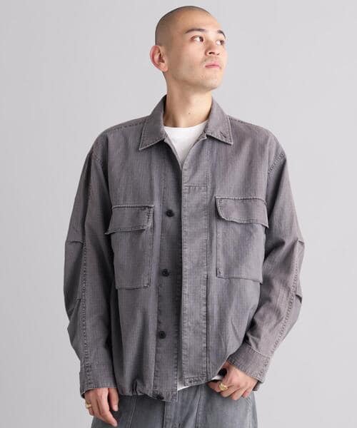 MANASTASH/マナスタッシュ/MH-RIP FIELD SHIRTS ブラック M