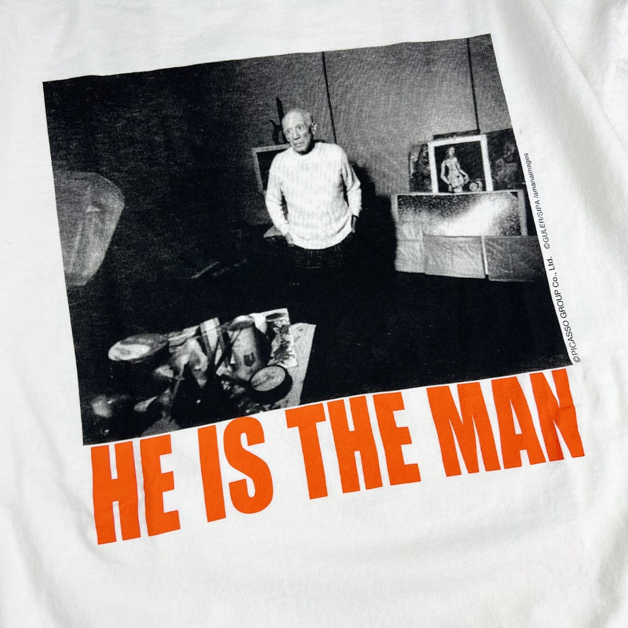 NOT OEM（ノットオーイーエム）/HE IS THE MAN / TEE ホワイト S