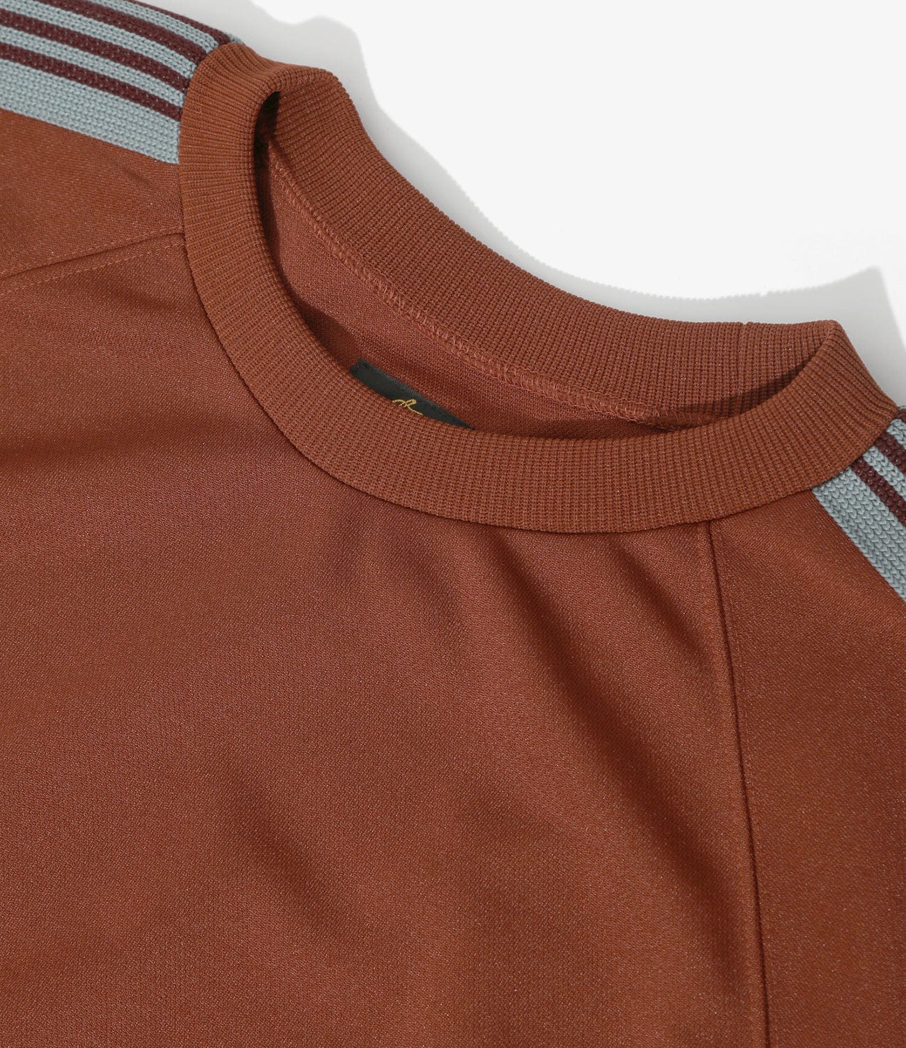 NEEDLES/ニードルズ/TRACK CREW NECK SHIRT- POLY SMOOTH -RUST- トラッククルーネックシャツ RUST L