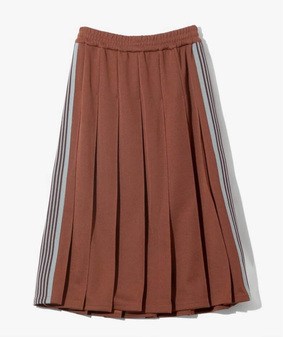 NEEDLES/ニードルズ/Pleated Track Skirt - Poly Smooth -RUST- トラックスカート レディース RUST 1