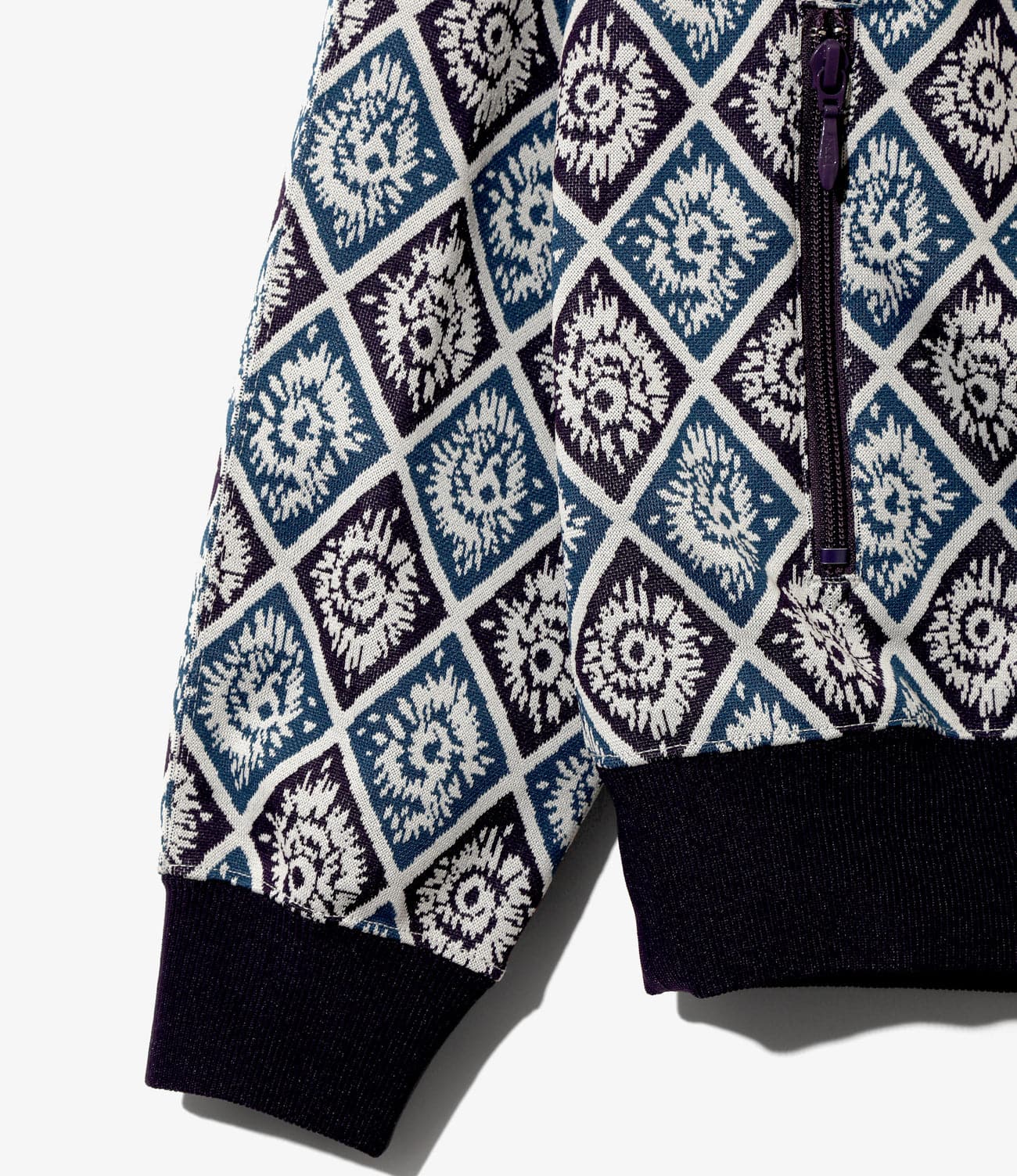 NEEDLES/ニードルズ/TRACK JACKET - POLY JACQUARD -BLU/PPL- トラックジャケット BLU/PPL M