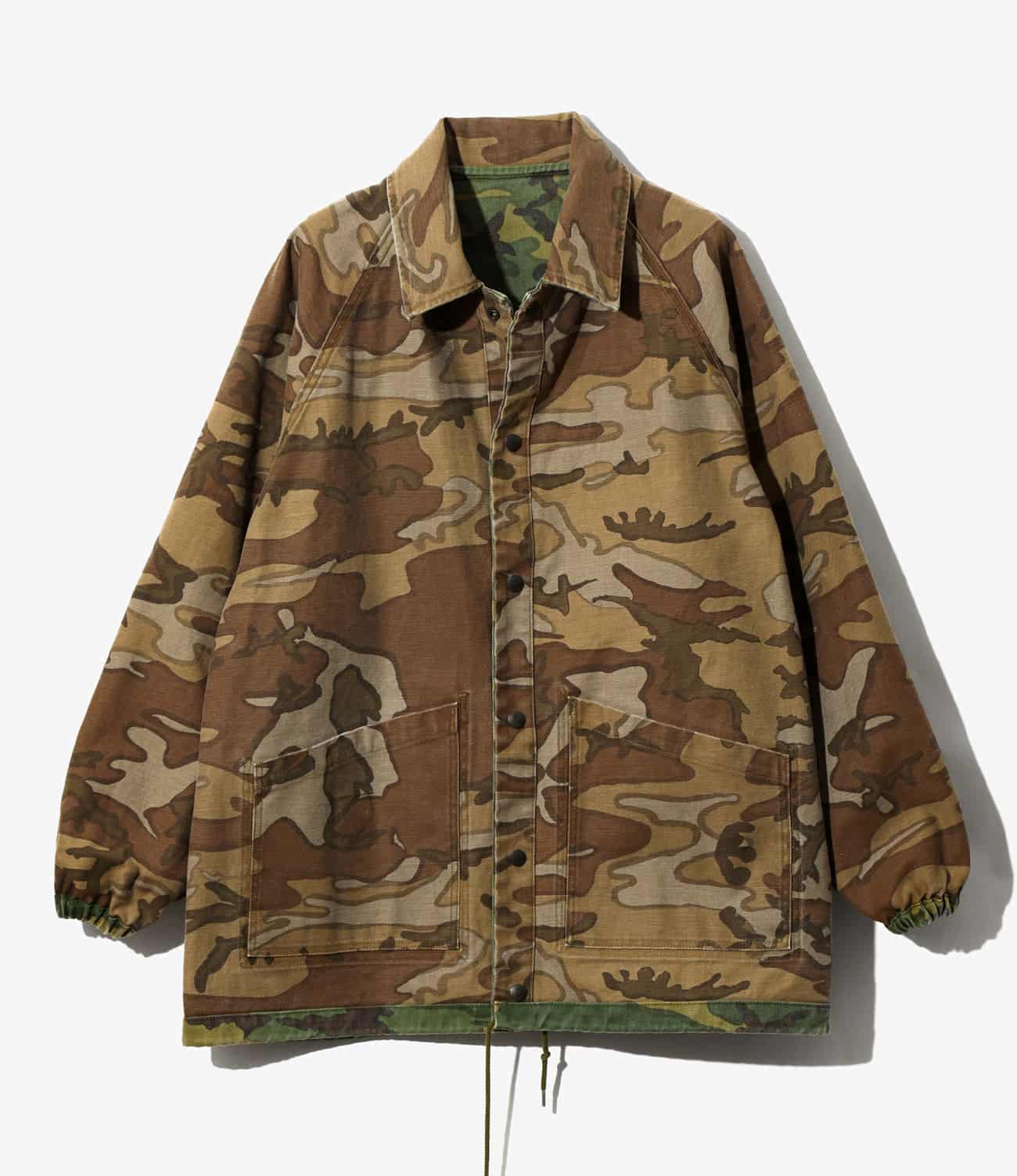 NEEDLES/ニードルズ/REVERSIBLE COACH JACKET - CAMO TWILL CAMOUFLAGE S