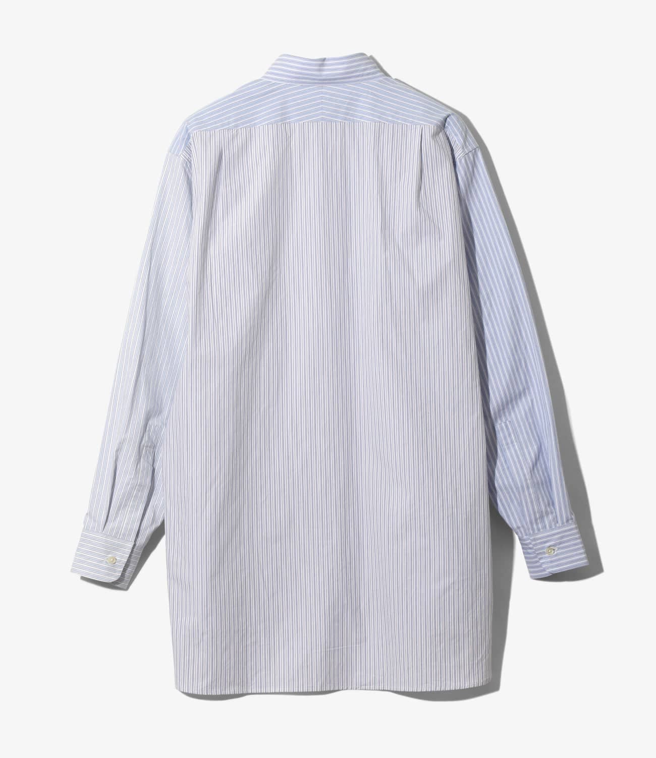 NEEDLES/ニードルズ/COMBO TAB COLLAR SHIRT - COTTON TYPEWRITER STRIPE COMBO S