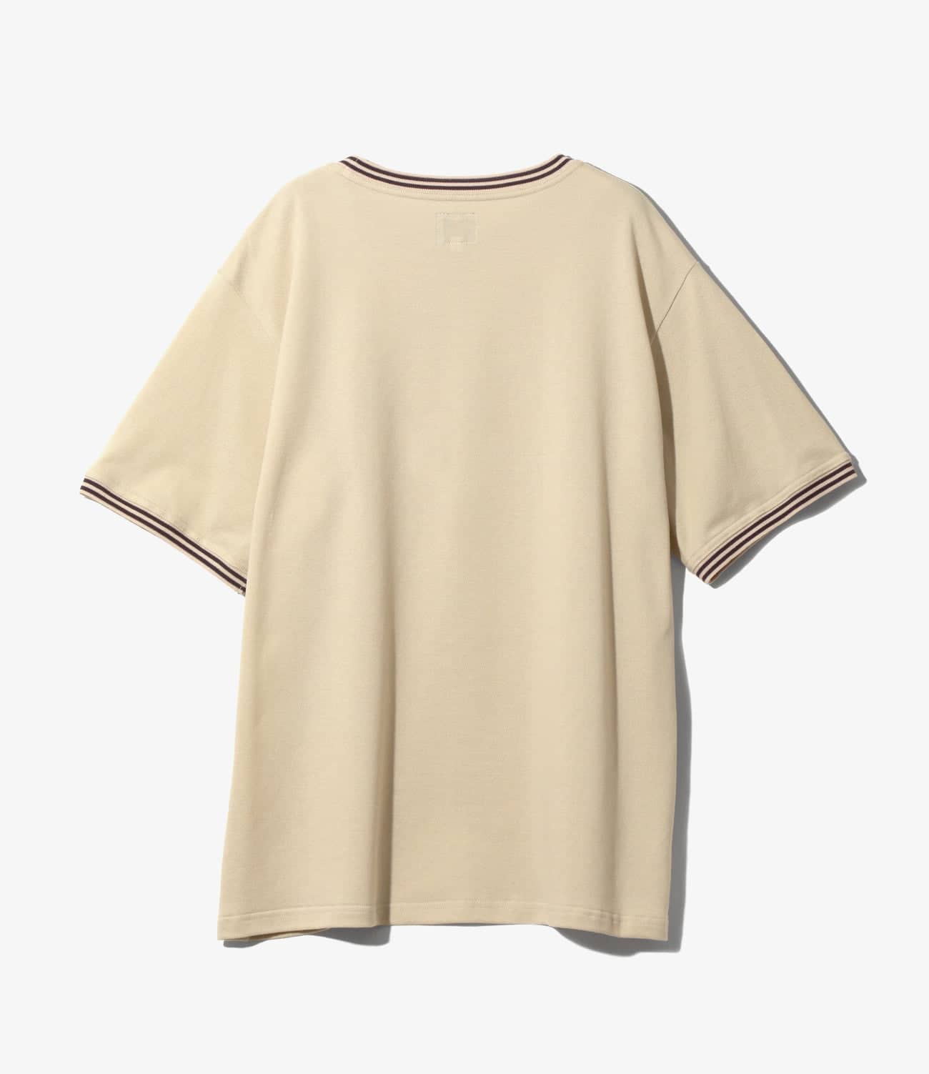 NEEDLES/ニードルズ/RINGER TEE - COTTON PIQUE BEIGE M