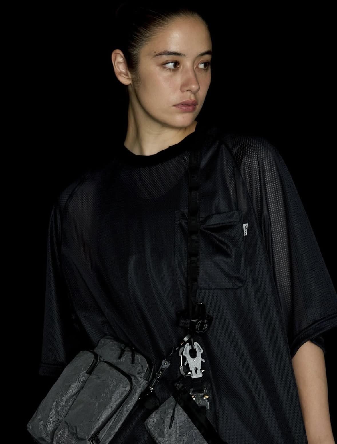 CMF OUTDOOR GARMENT/シーエムエフアウトドアガーメント/QUICK DRY MESH PK TEE S/S BLACK M