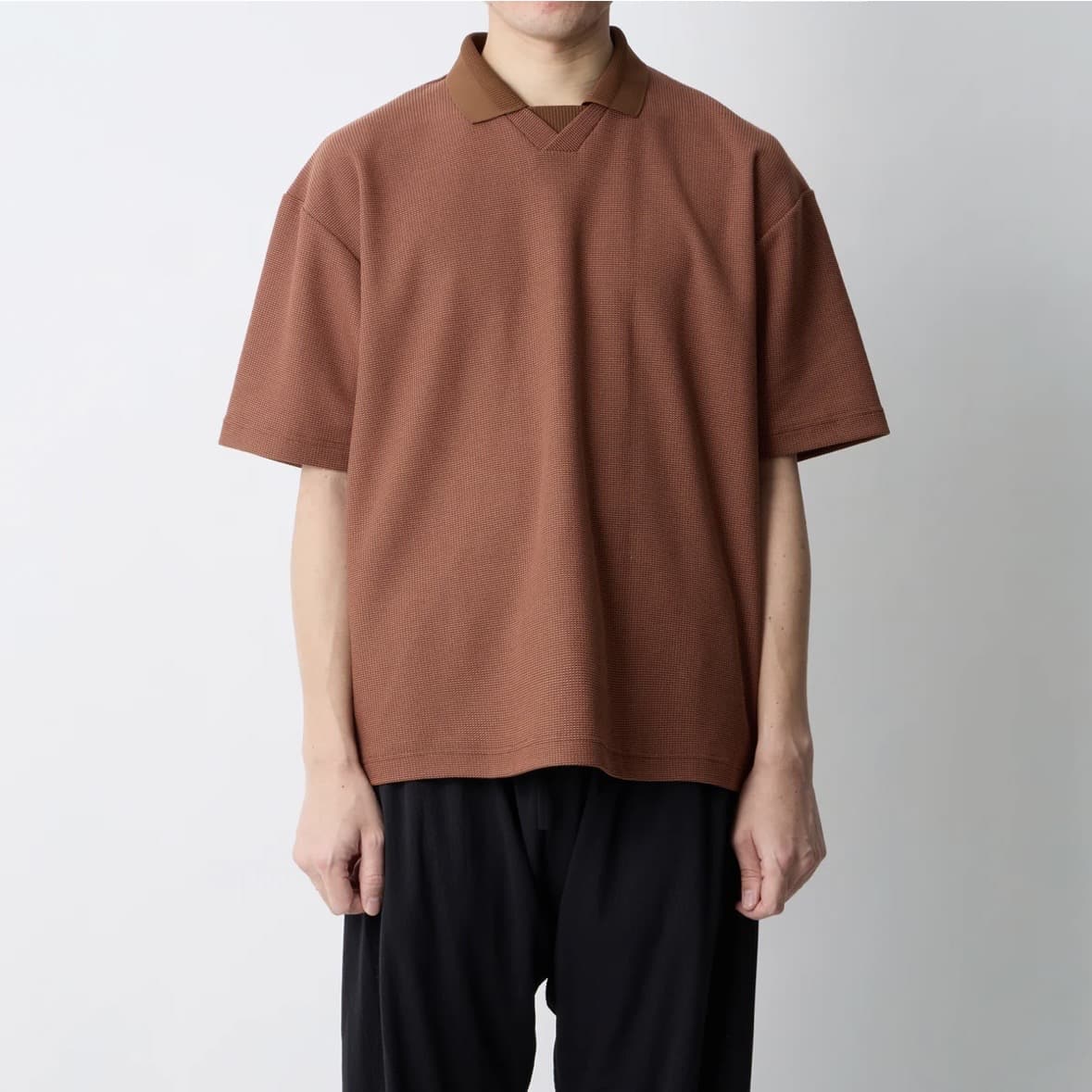 White Mountaineering/ホワイトマウンテニアリング/POLO SHIRT ポロシャツ BROWN 1
