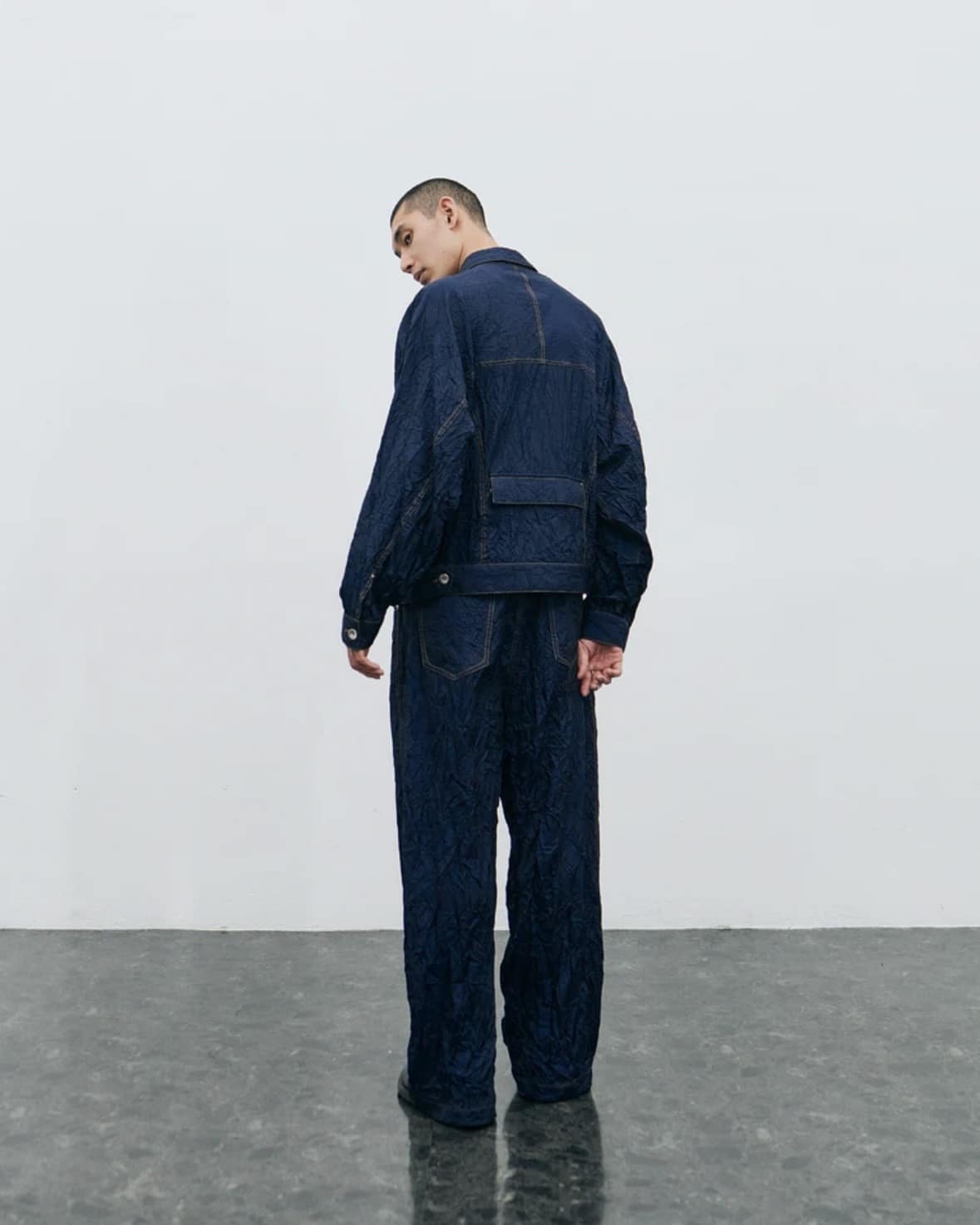 YDOT/ワイドット/WRINKLE NYLON TT JACKET CHARCOAL M