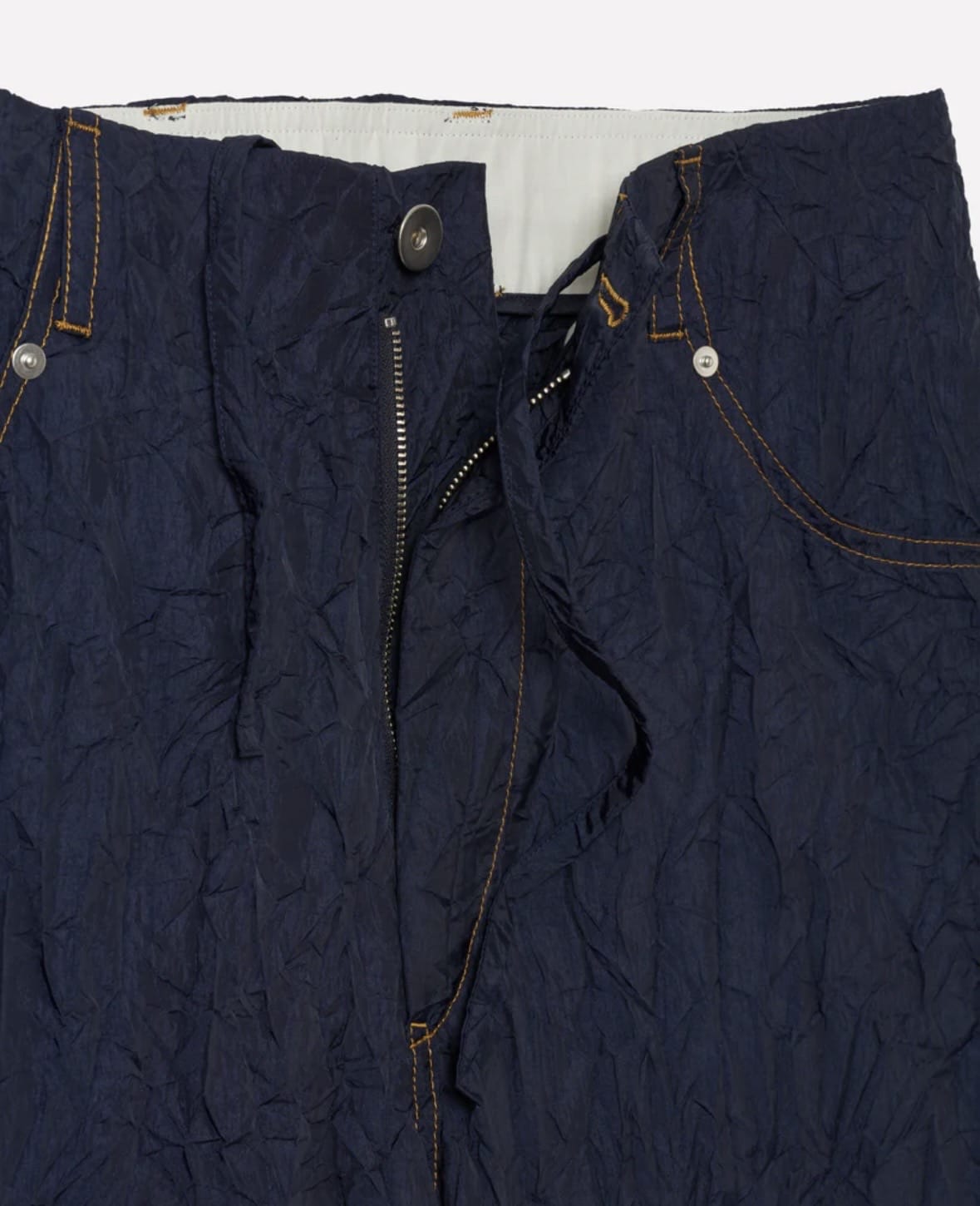 YDOT/ワイドット/WRINKLE NYLON TD PANTS NAVY M