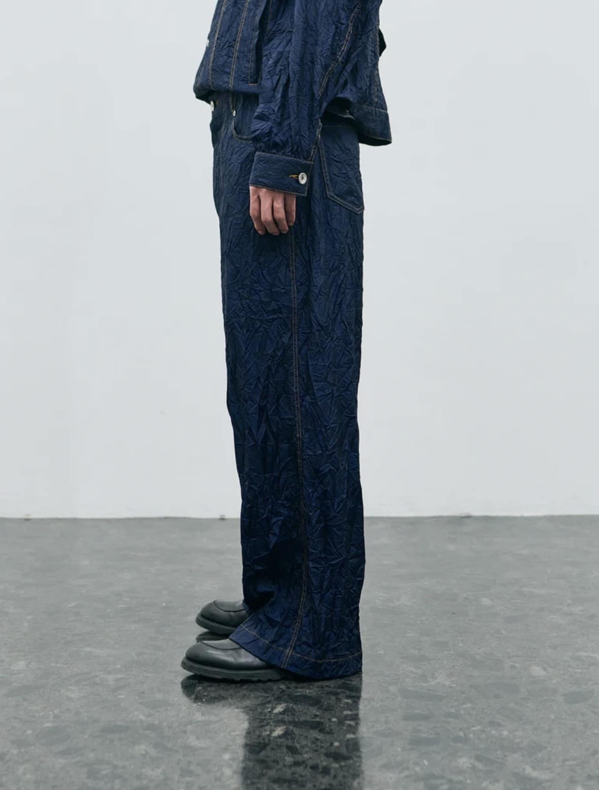 YDOT/ワイドット/WRINKLE NYLON TD PANTS CHARCOAL M