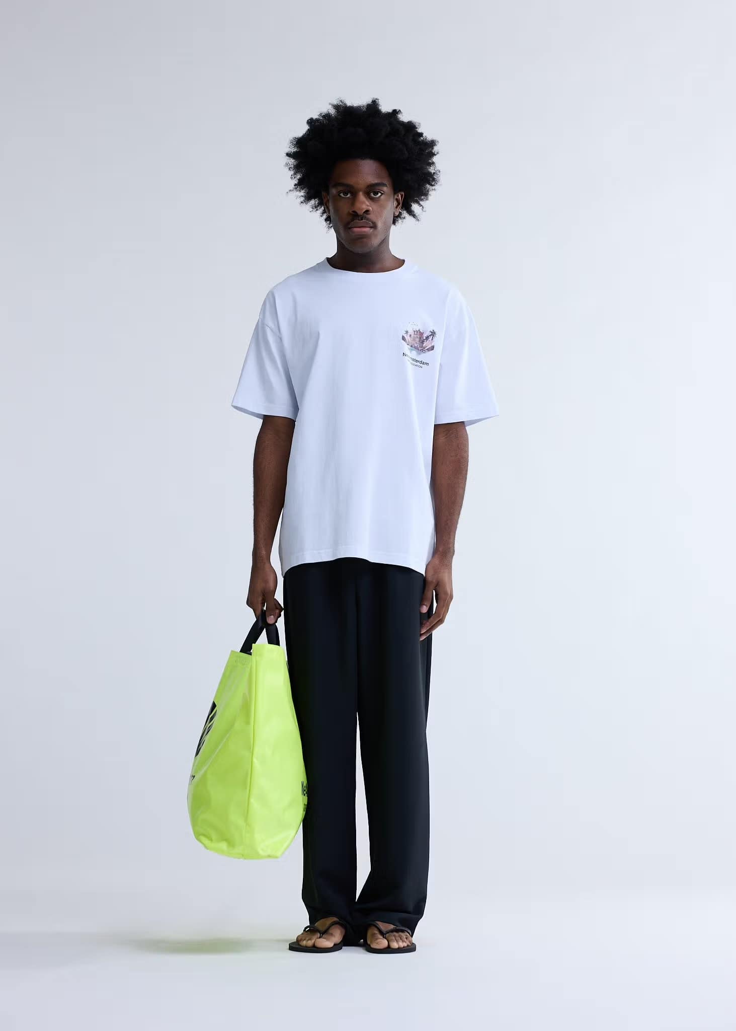 New Amsterdam Surf Association/ニューアムステルダムサーフアソシエーション/TROPICAL TEE WHITE WHITE S