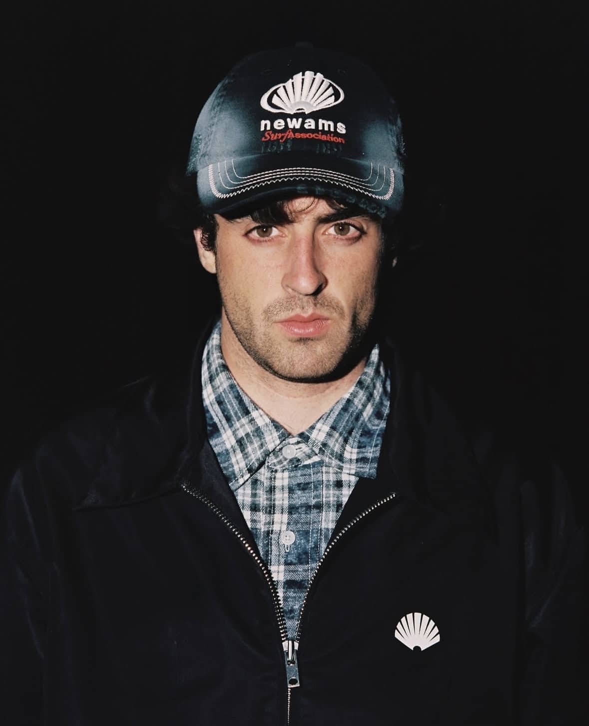New Amsterdam Surf Association/ニューアムステルダムサーフアソシエーション/SPONSOR CAP BLACK BLACK FREE