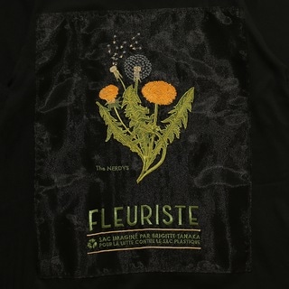 The NERDYS/ナーディーズ/Brigitte Tanaka×The NERDYS FLEURISTE T-shirt ブリジットタナカ Black S