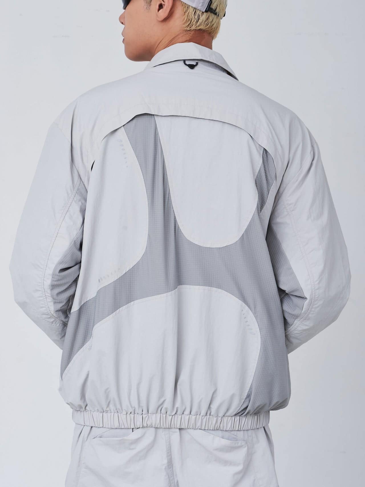 NINEpointNINE/ナインポイントナイン/Light Curve Coach Jacket LIGHT GREY XL