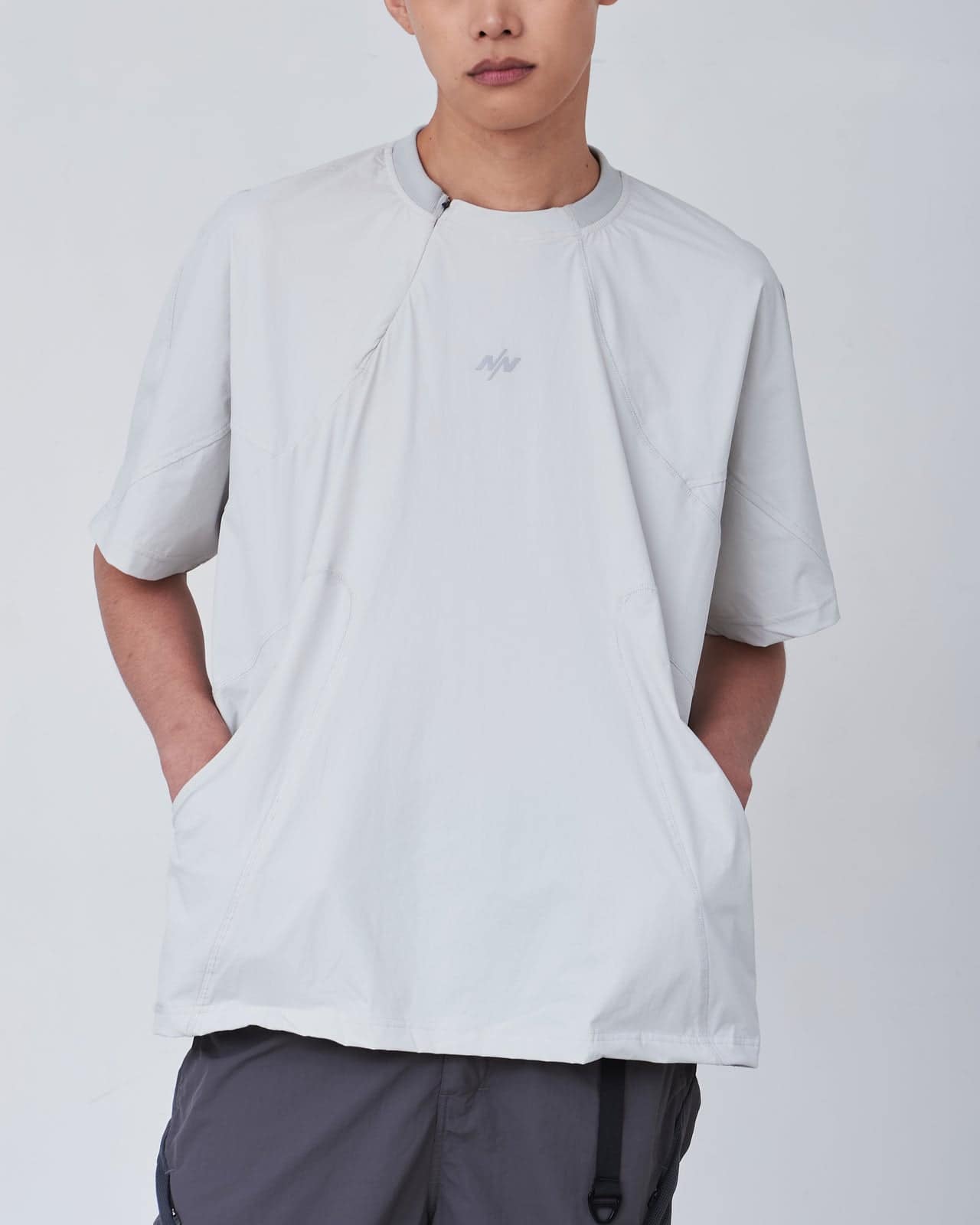 NINEpointNINE/ナインポイントナイン/Nova Tech S/S Tee LIGHT GREY M