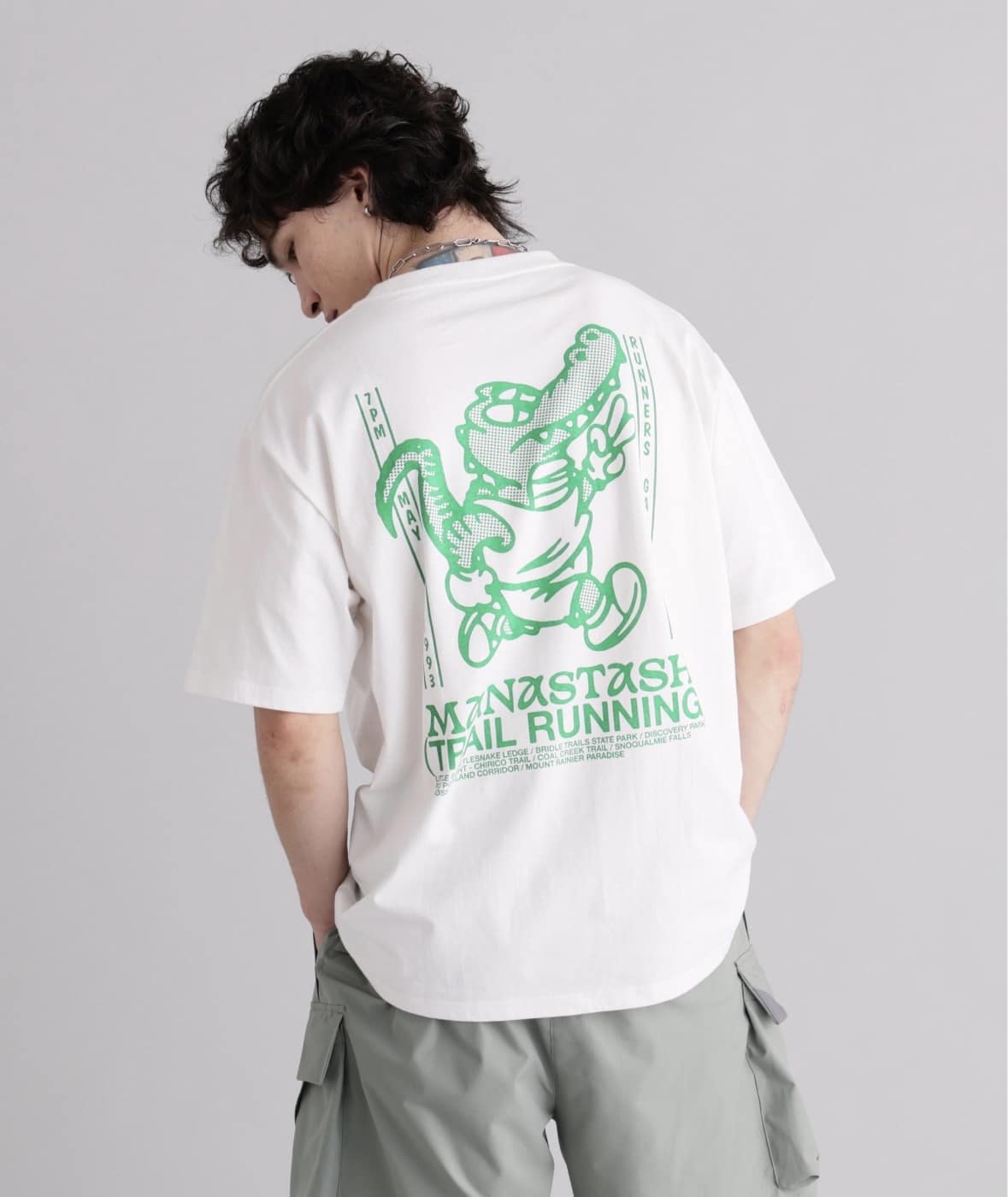 MANASTASH/マナスタッシュ/CiTee CROCODILE ホワイト S
