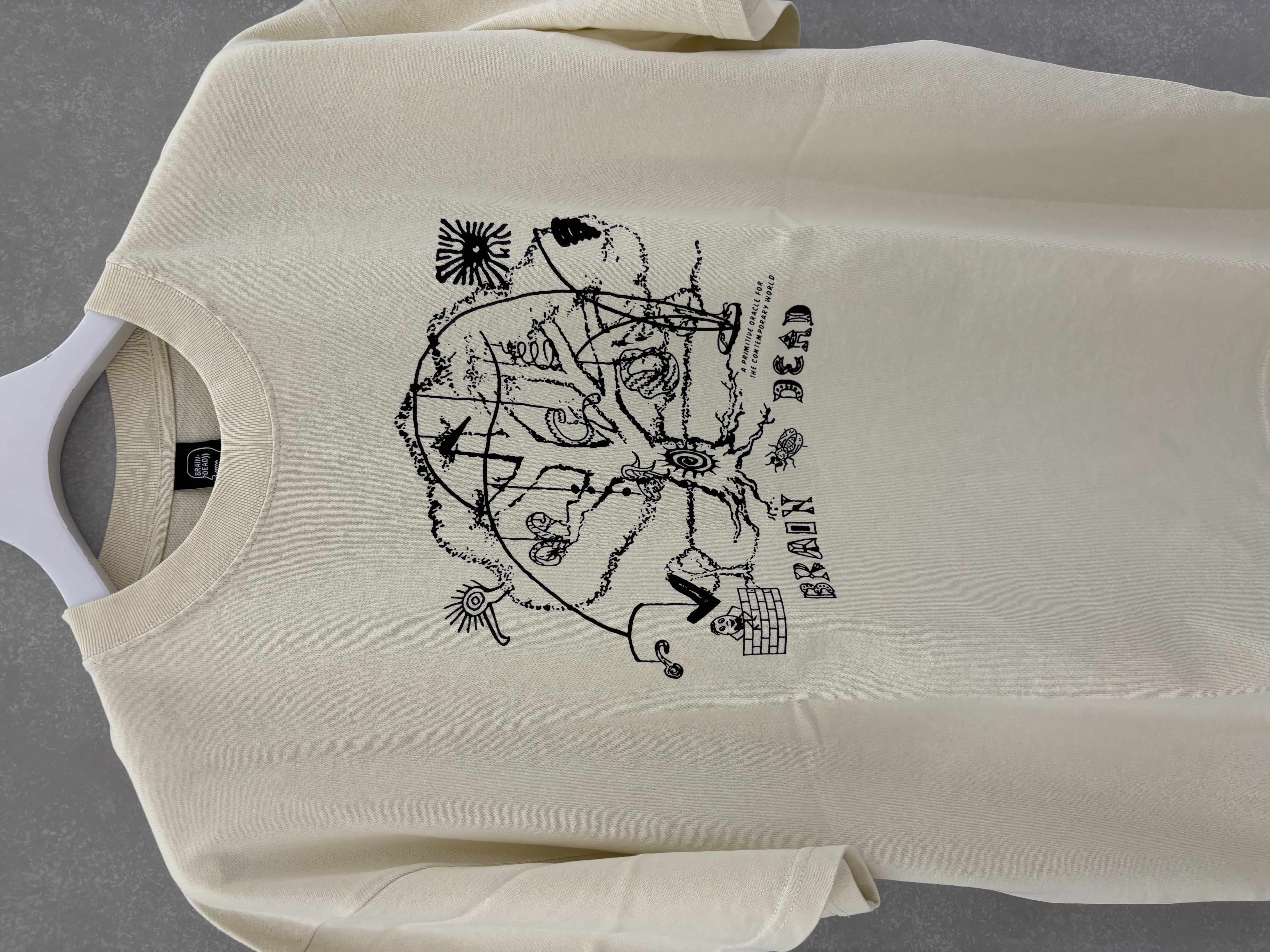 BRAIN DEAD/ブレインデッド/ORACLE T-SHIRT  -NATURAL- NATURAL M